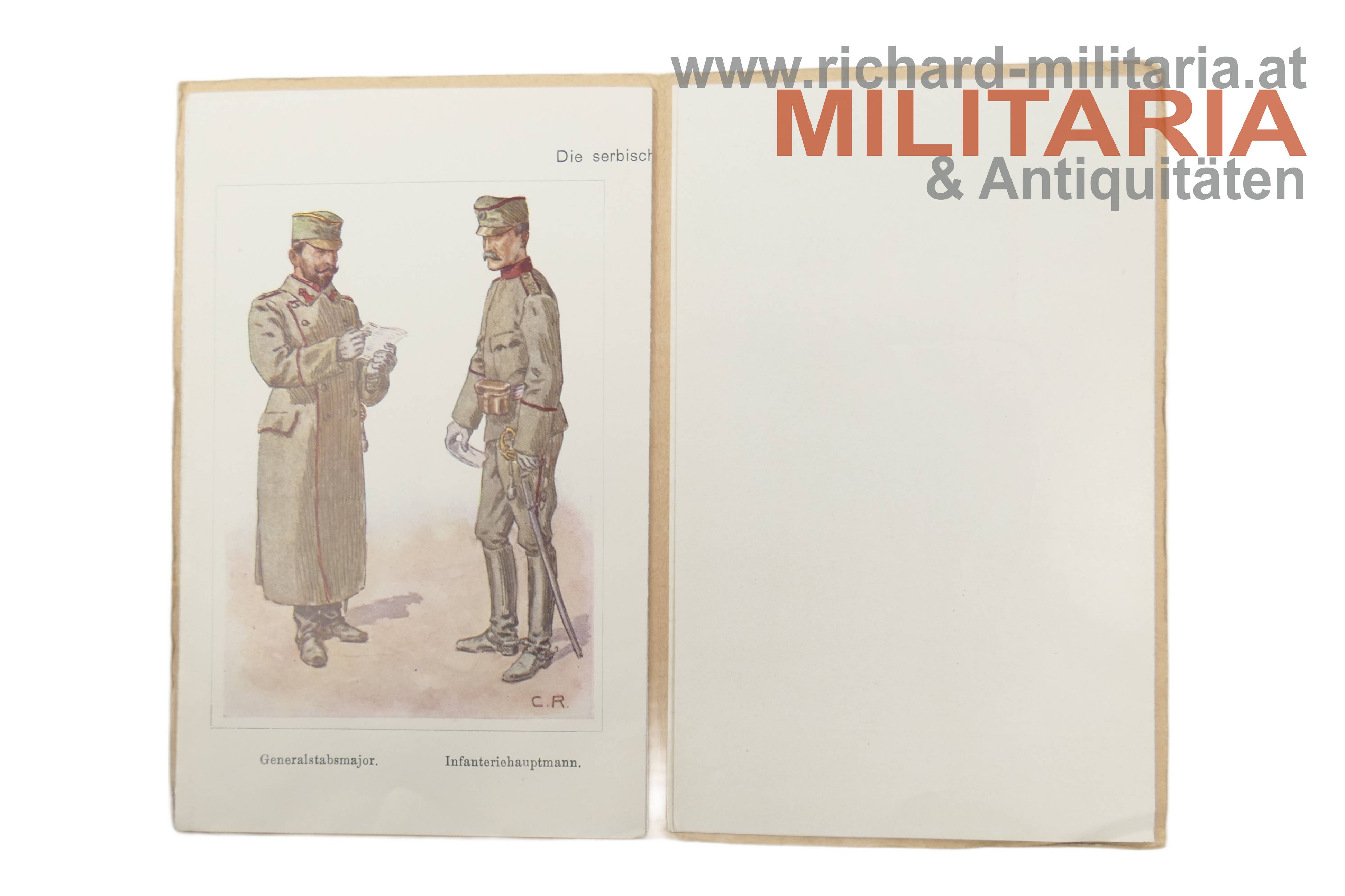 Die serbische und montenegrische Armee - Bildheft