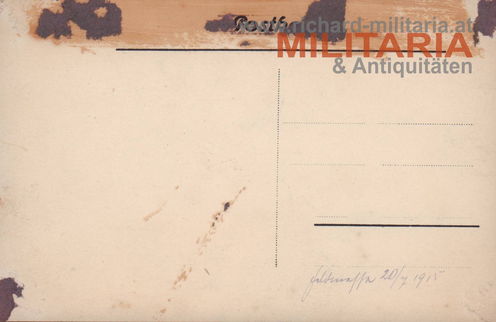 k.u.k. PK - "Feldmesse" - 20. Juli 1915 - IR 71