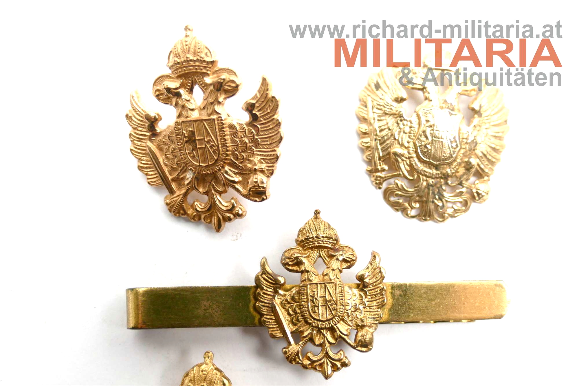 Konvolut patriotische Anstecker - kaiserlicher Doppeladler