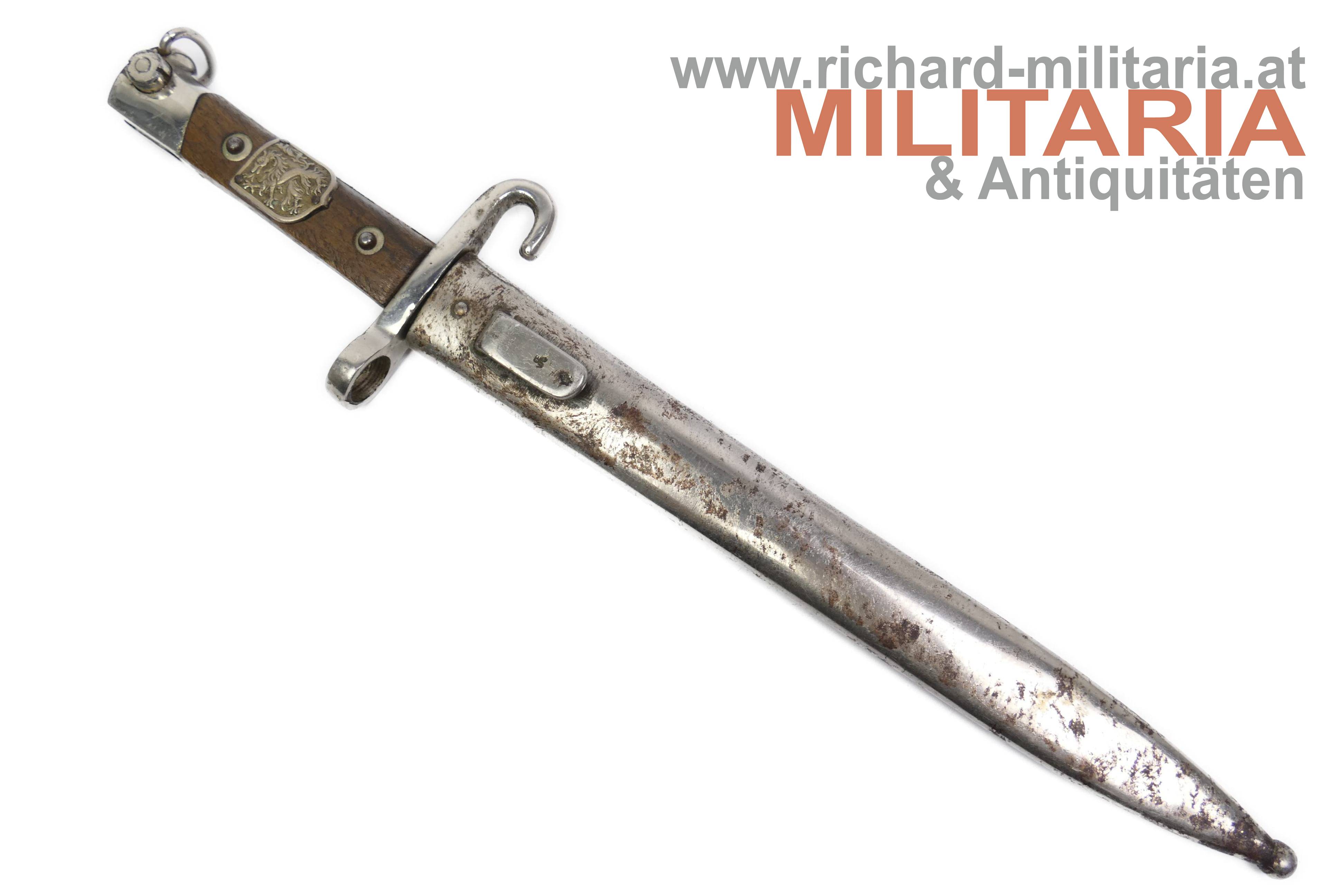 Österreich Messerbajonett M95 - Offizier - Heimwehr Wappenschild Steiermark - Hersteller (!)