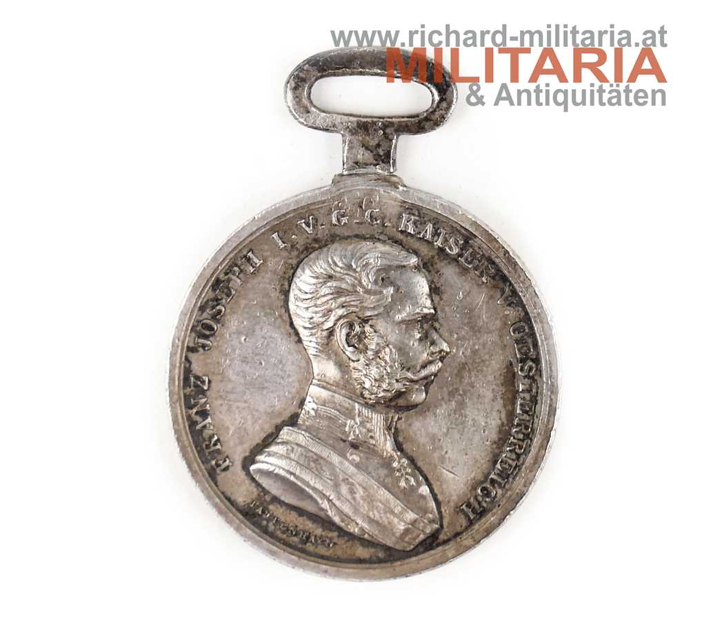 Silberne Tapferkeitsmedaille 2. Klasse HENKEL-Öse 