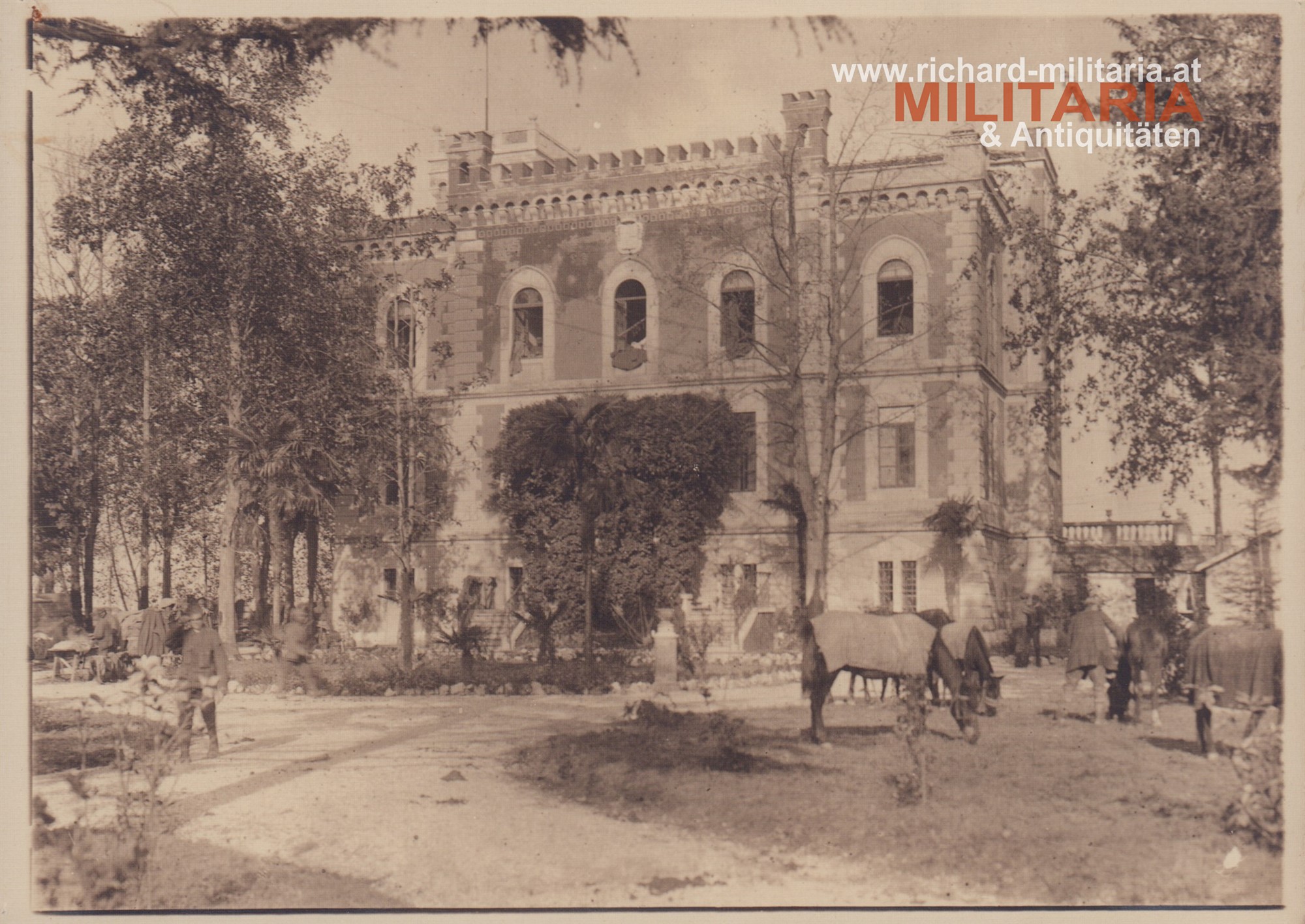 k.u.k. Foto Italien / Villa als Regimentsstabsgebäude