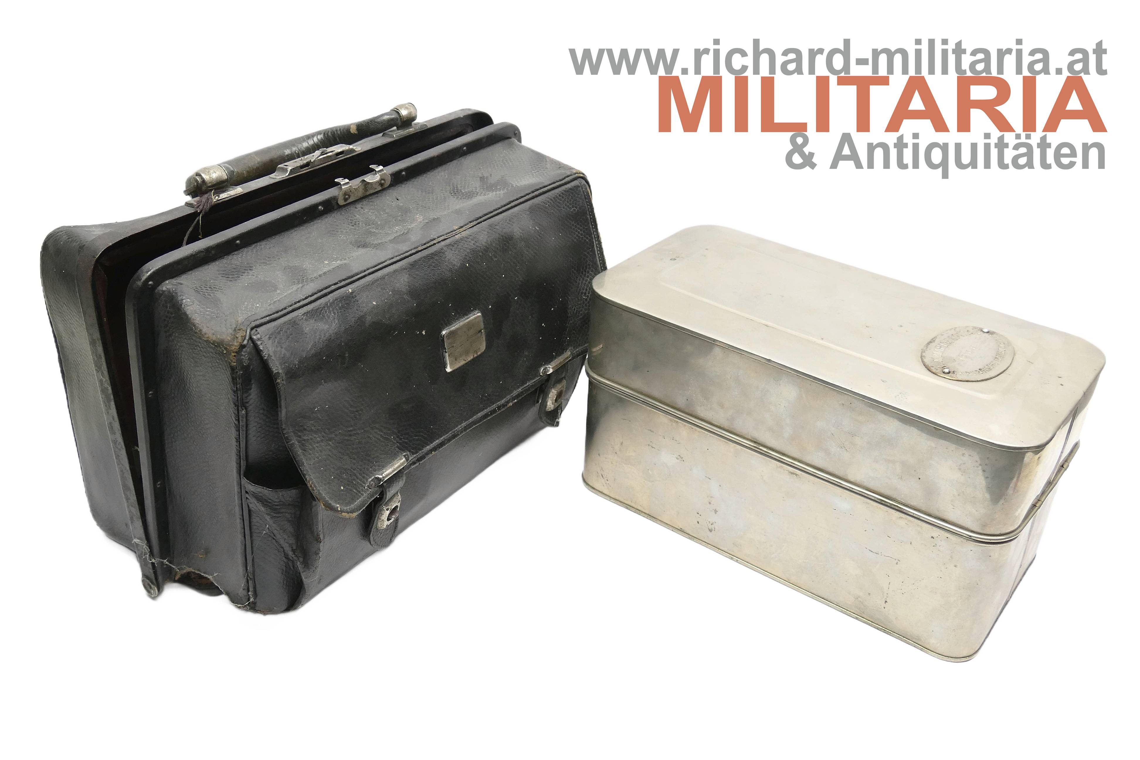 k.u.k. Kriegsmarine - Marinespital Tasche mit chirurgischen Instrumenten