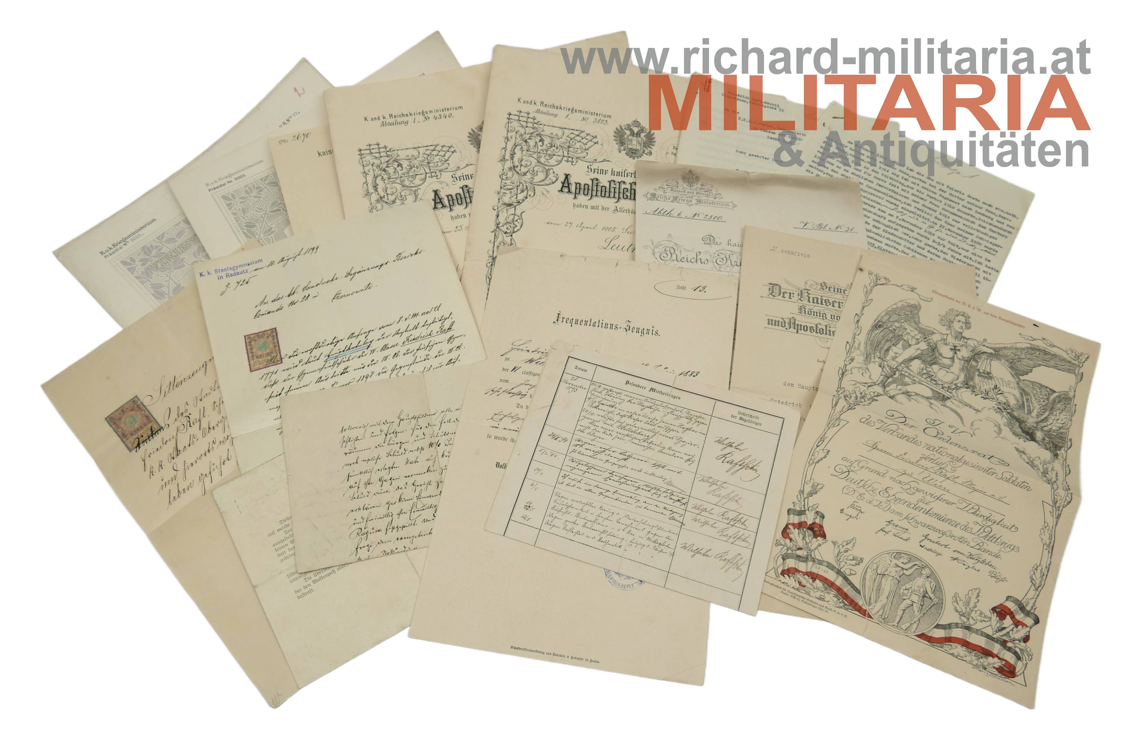 k.u.k. Hptm. Friedrich Raft Edler von Marwil - IR 24