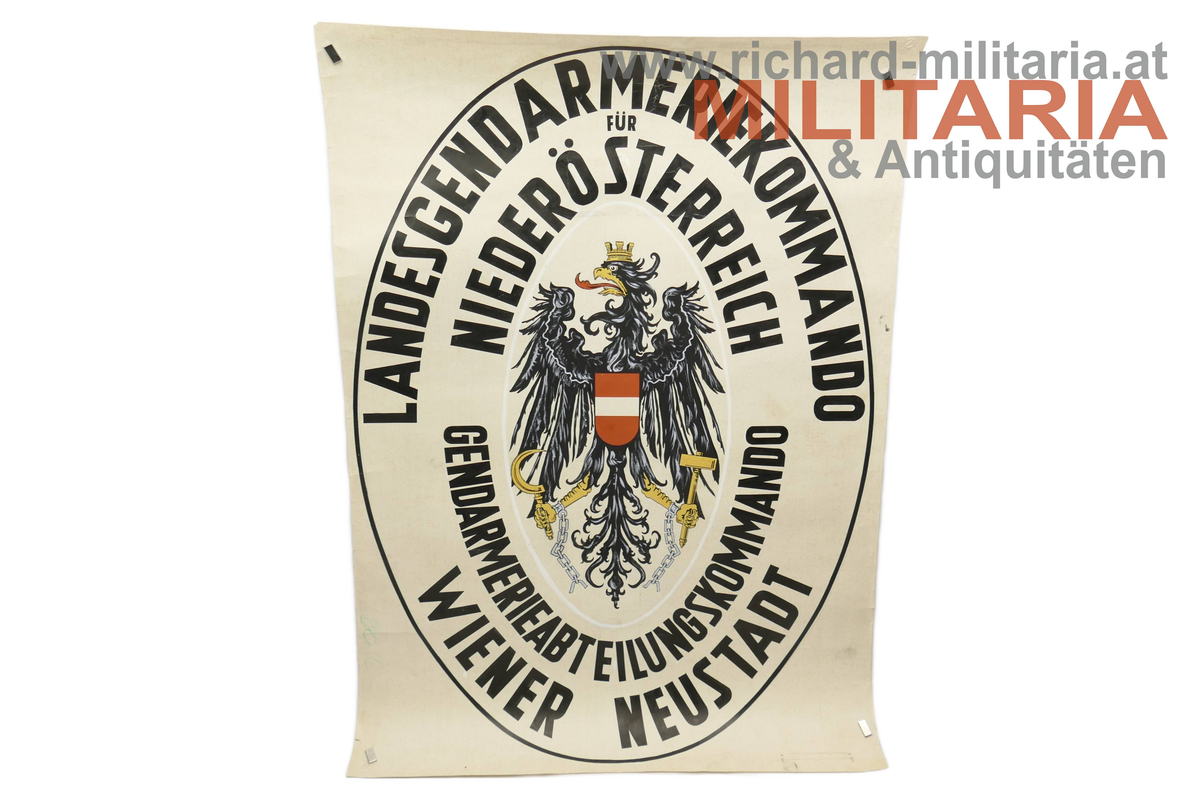 Plakat - Landesgendarmeriekommando NÖ - Gendarmerieabt.-Kom. Wiener Neustadt