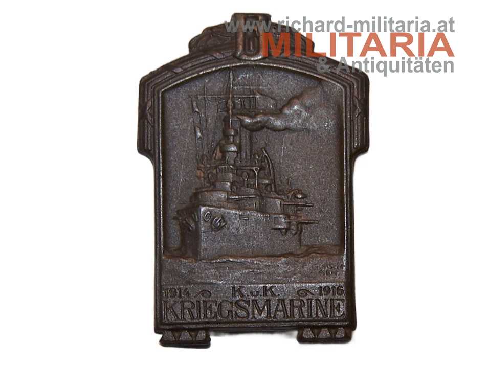 k.u.k. Kappenabzeichen - Kriegsmarine 1914-1916