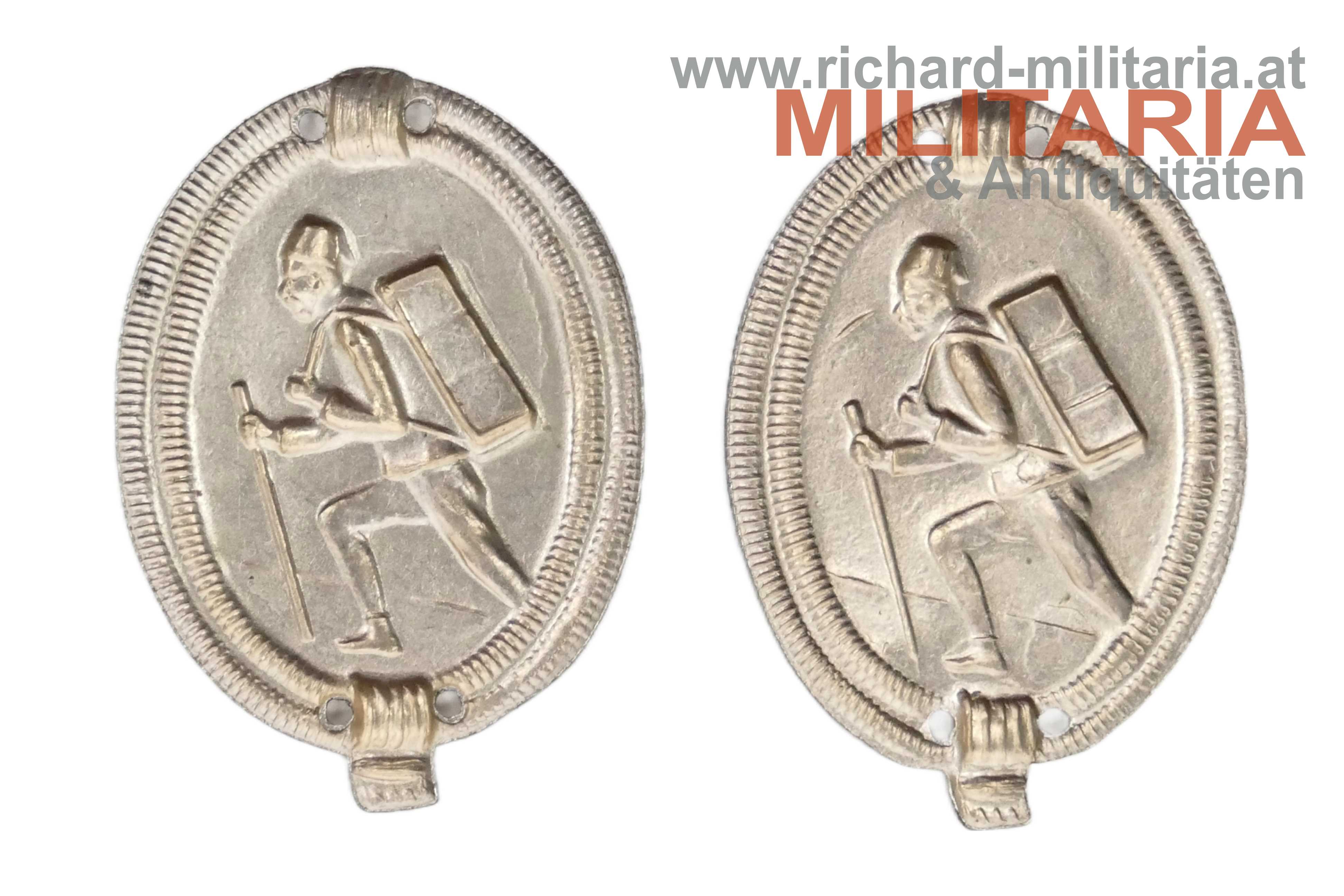 k.u.k. bosn. Träger-Kompanie - Paar Kragenspiegelauflagen 