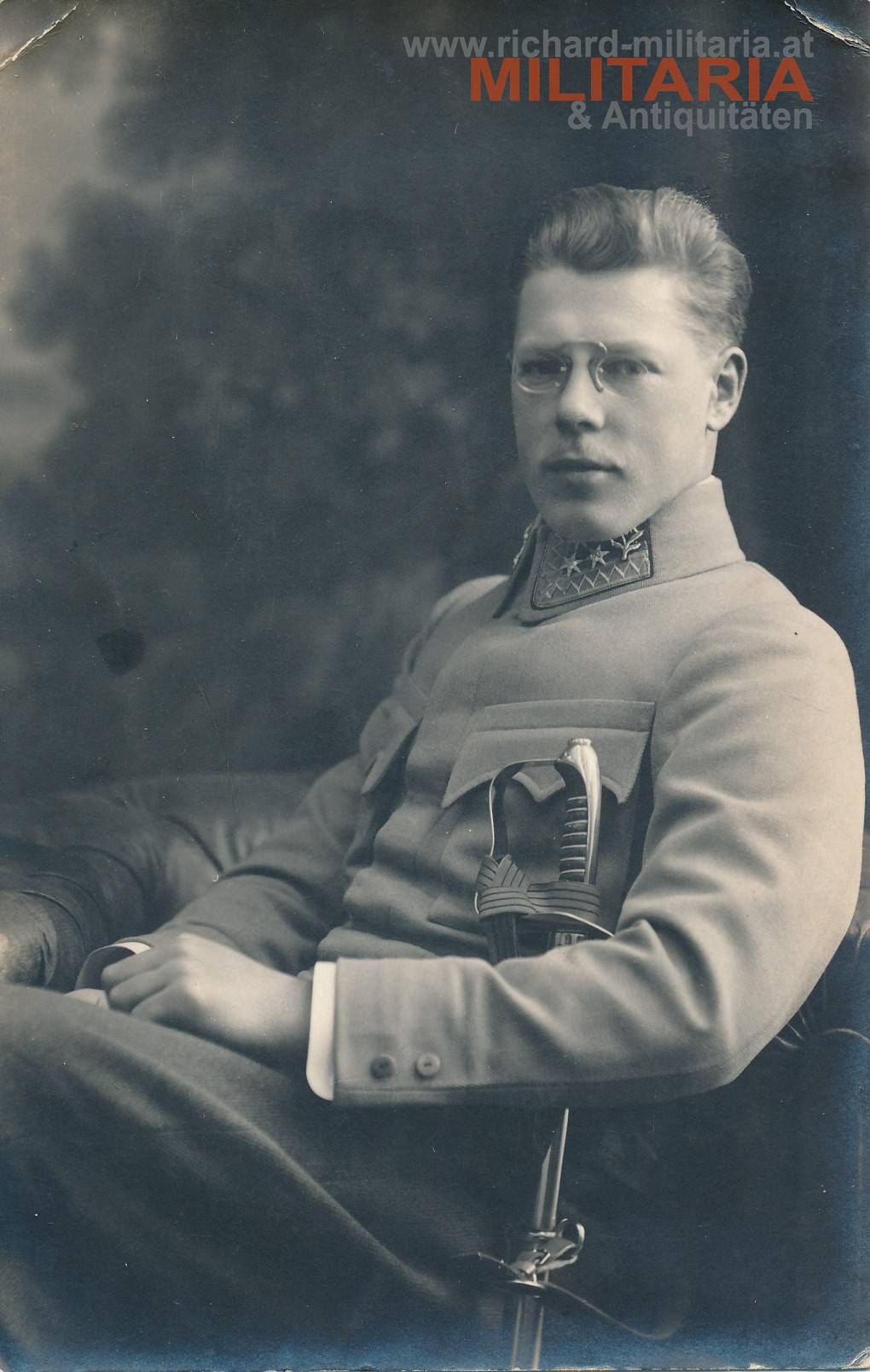 k.k. Foto - Oberjäger eines Landesschützenregiments