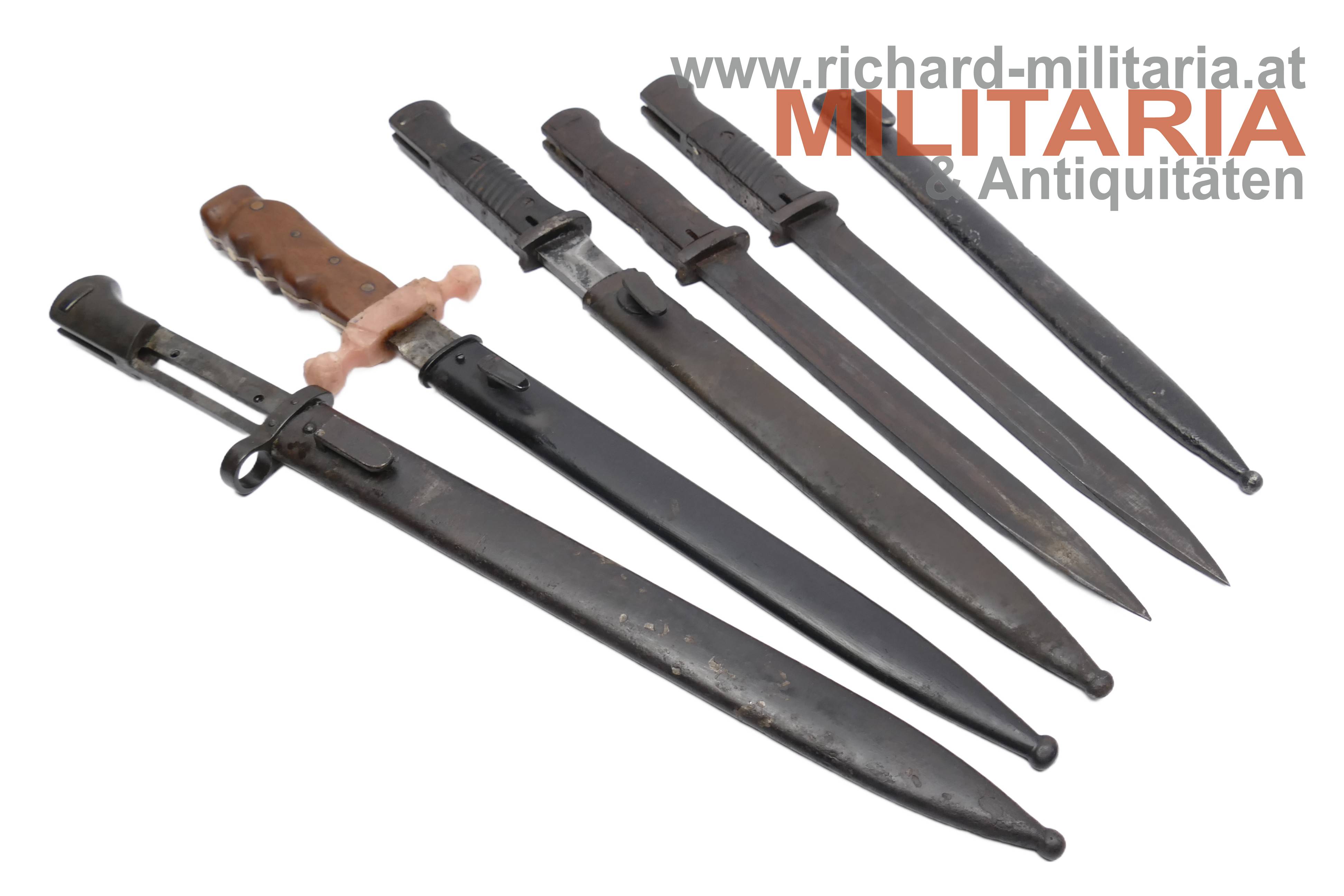 Konvolut 5 Bajonette