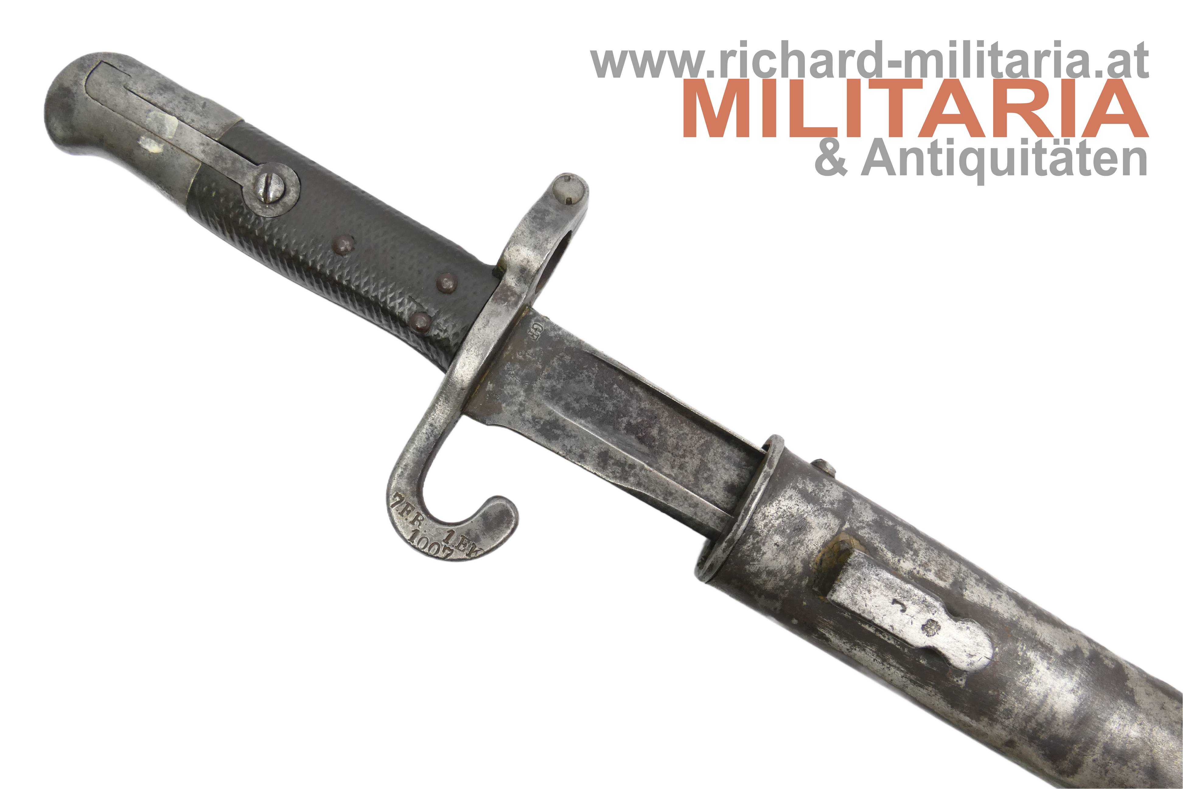 Österreich - Säbelbajonett M1870 System Werndl - gekürzt