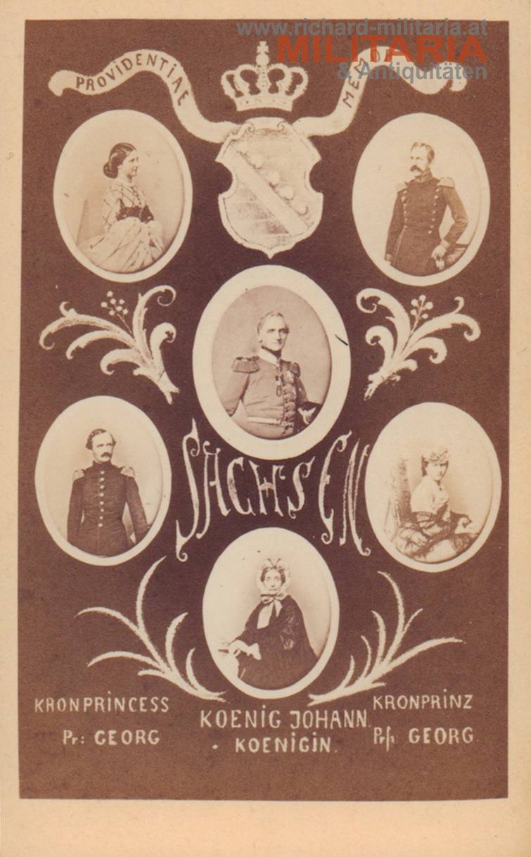 Fotodruck - sächsische Königsfamilie um 1865