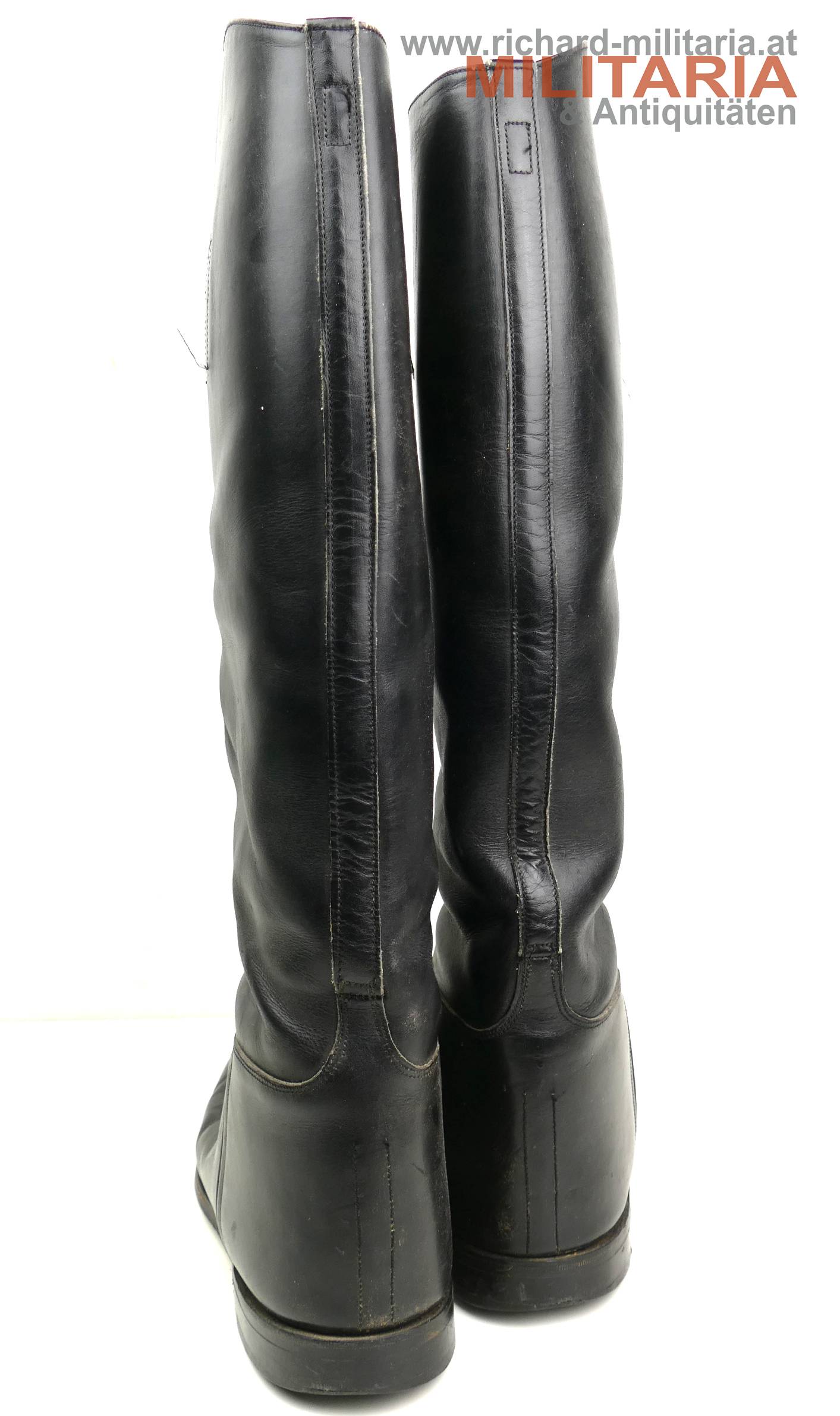 schwarze Offiziers- bzw. Reitstiefel - englische Fertigung 