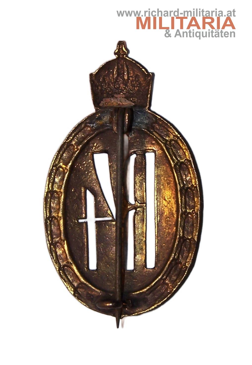 k.u.k. Kappenabzeichen - R4 - Reitendes Schützenregiment Nr. 4