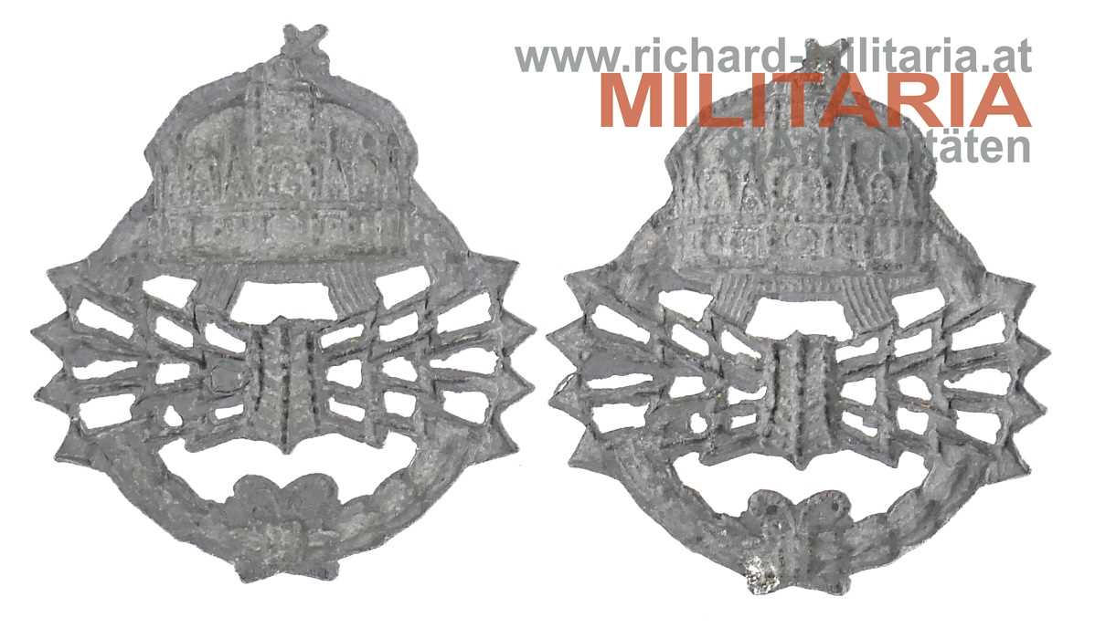 k.u. Honvéd Kragenspiegelauflagen - Telegrafentruppe