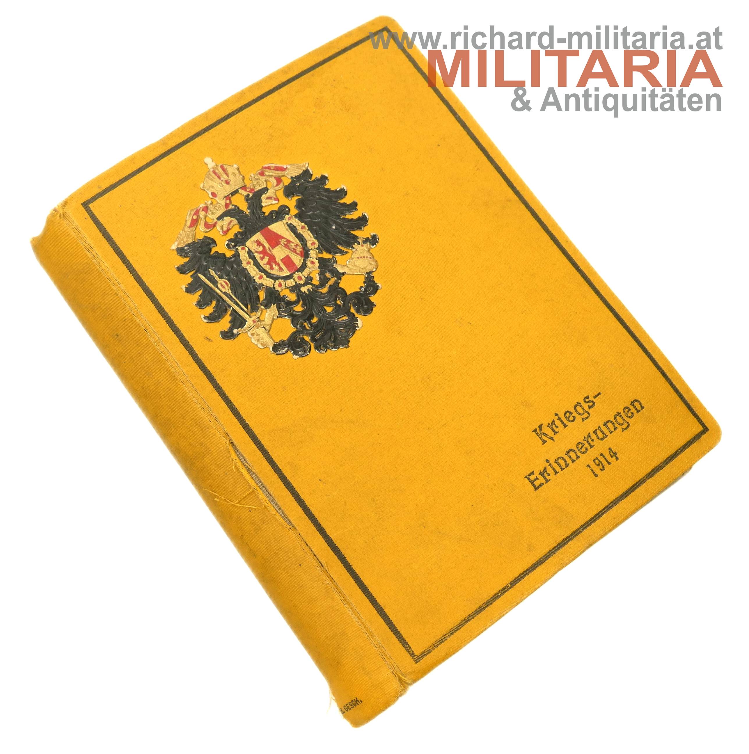 k.u.k. Schmuckalbum - Kriegserinnerungen 1914 - blanko