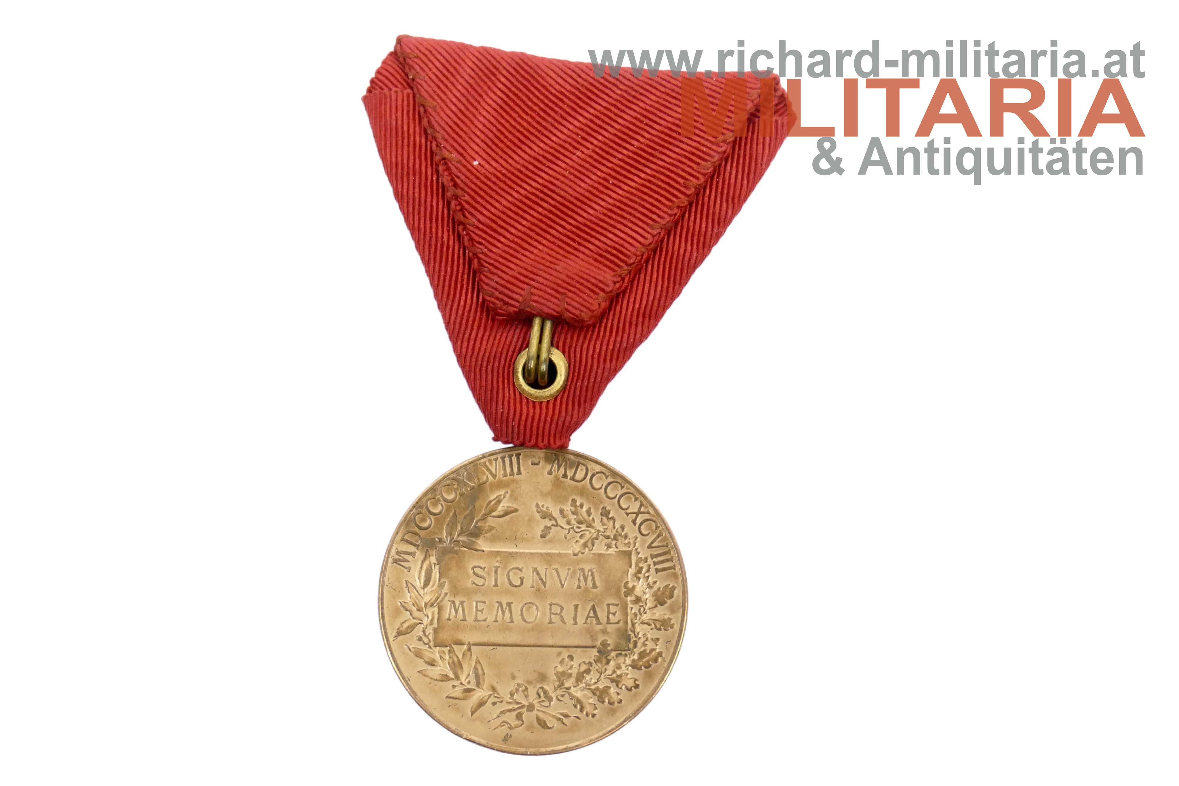 k.u.k. Bronzene Jubiläumserinnerungsmedaille "Signum Memoriae"