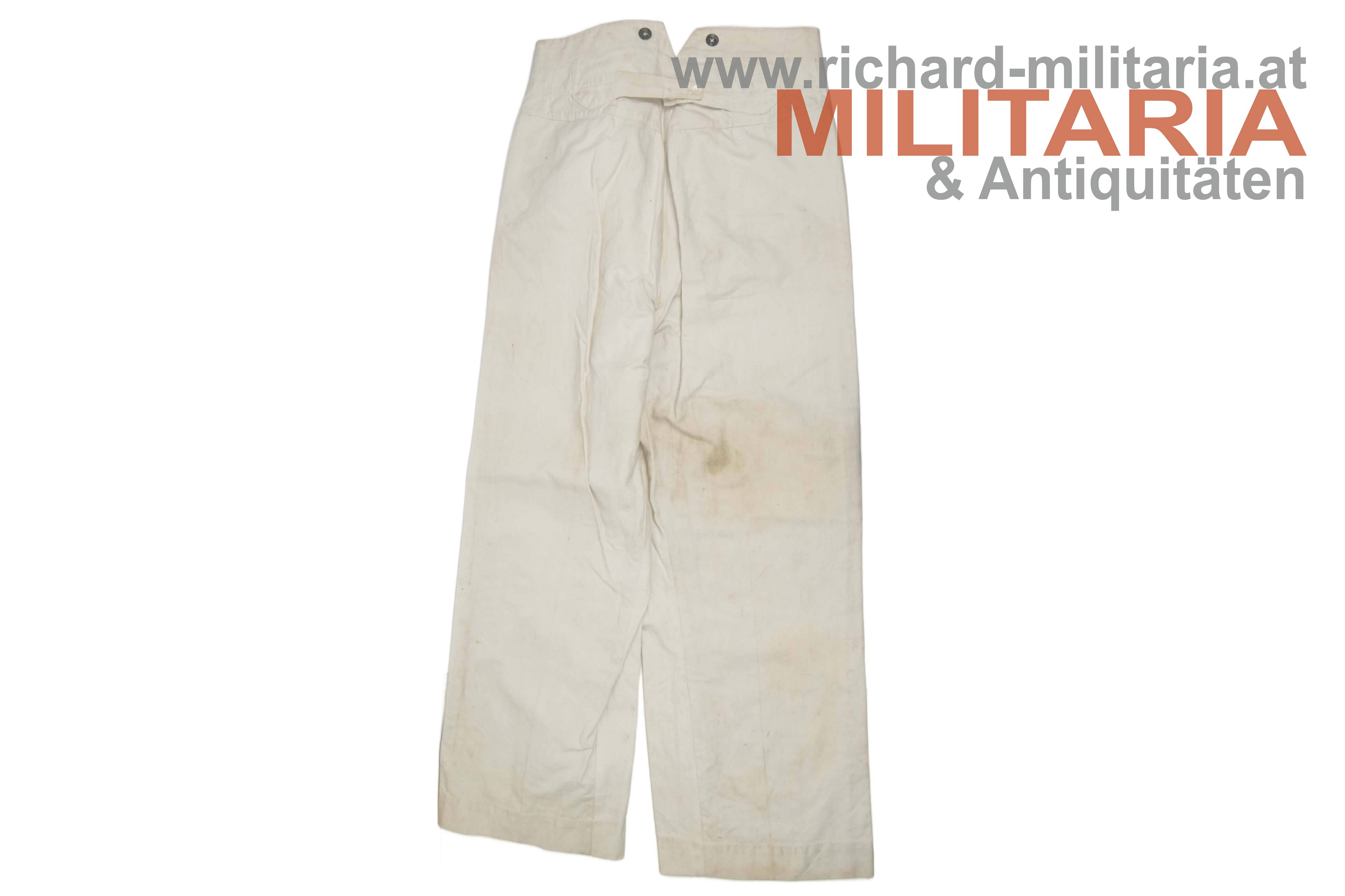 k.u.k. Kriegsmarine - Hose zur weißen Jacke für Mannschaften