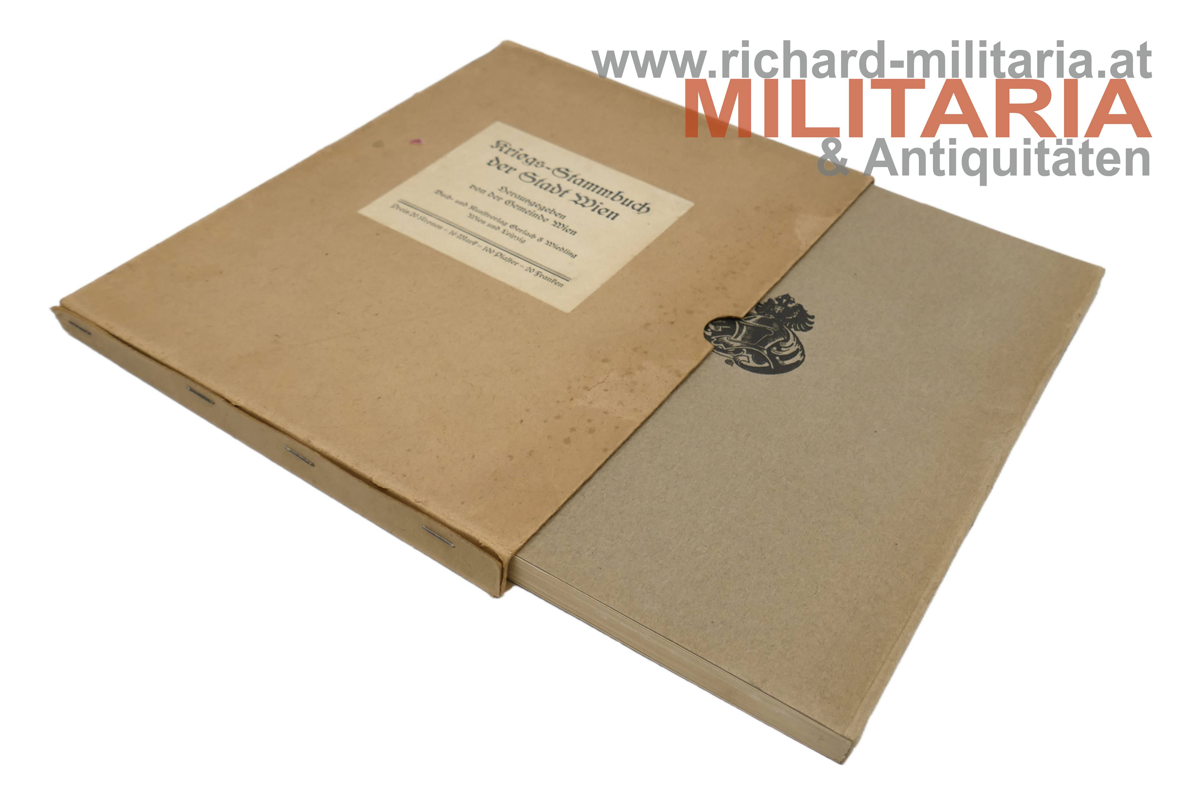 Kriegs-Stammbuch der Stadt Wien