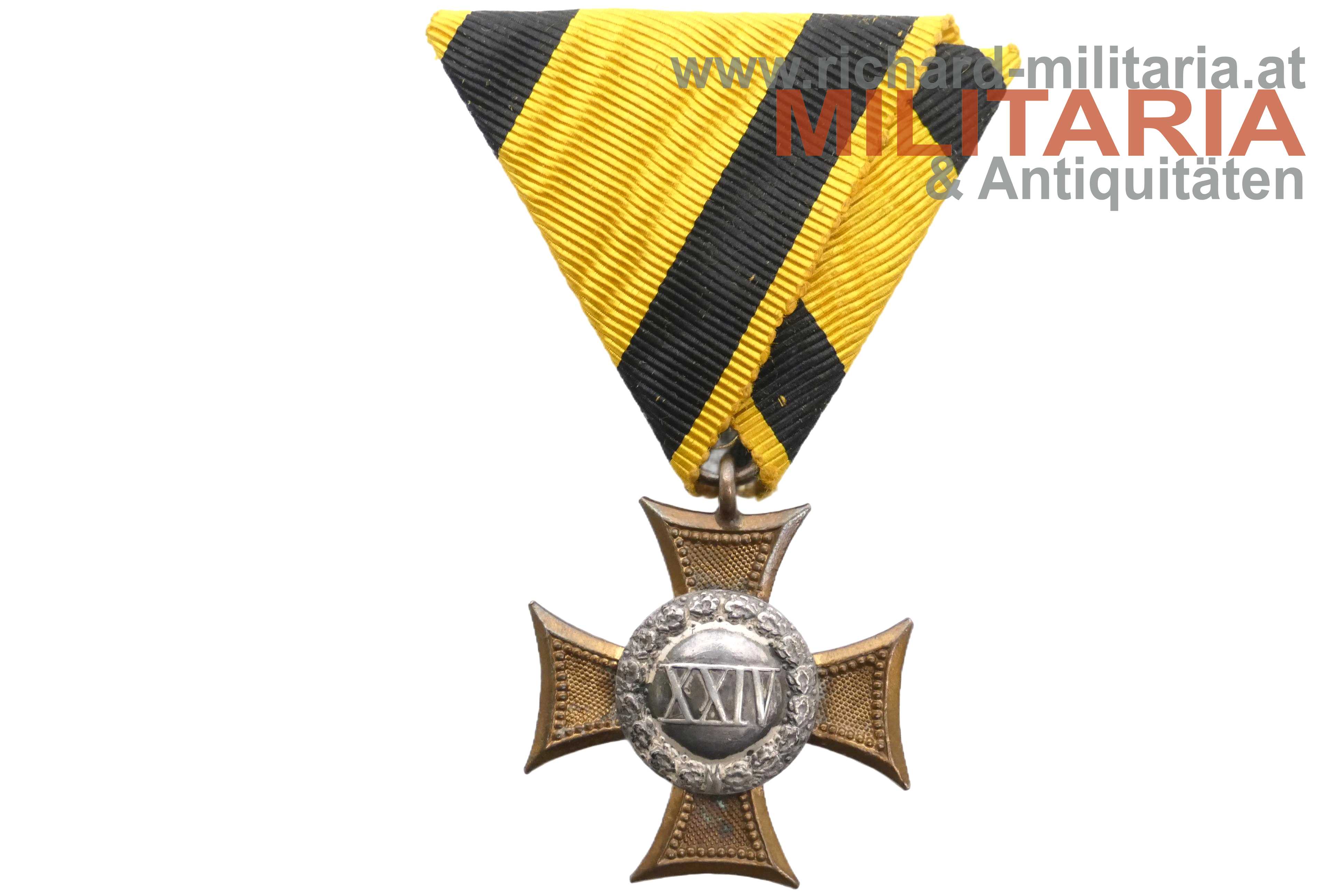 k.u.k. Militärdienstzeichen Mannschaft XXIV (24 J.) - 2. Modell