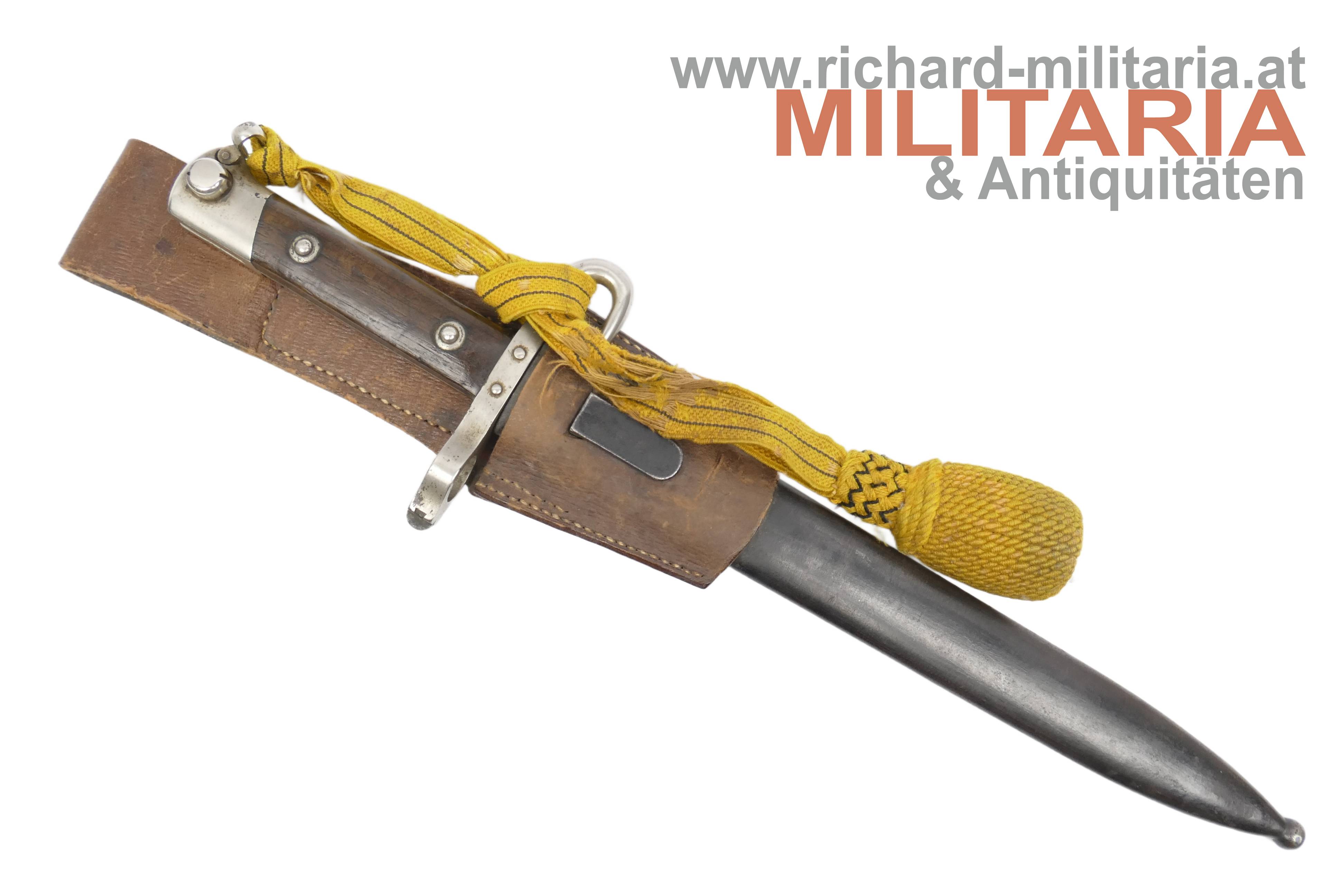 k.u.k. Messerbajonett M1895 - Unteroffizier - Bajonett-Tragetasche mit MD-Stempel