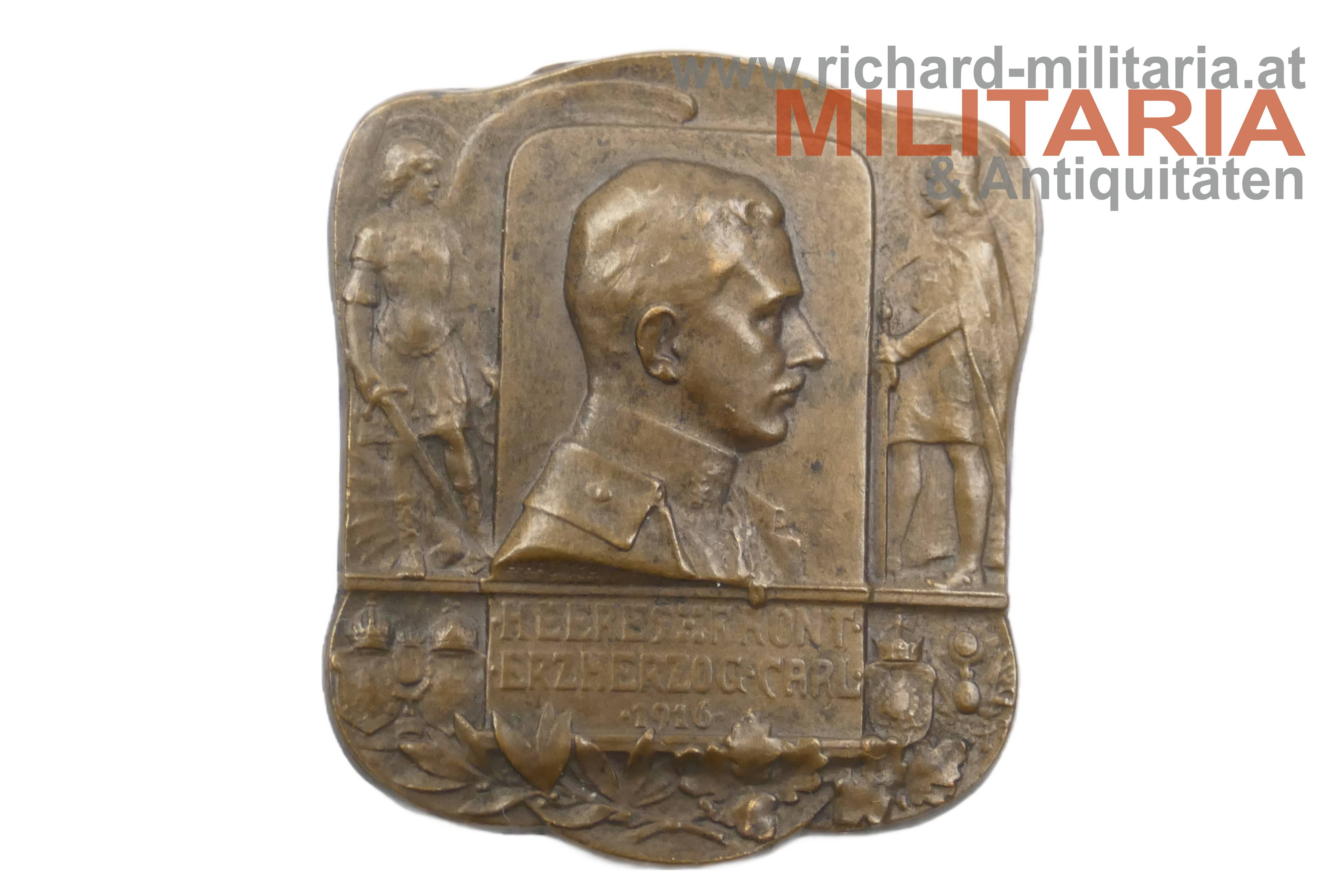 k.u.k. Kappenabzeichen - Heeresfront Erzherzog Carl 1916