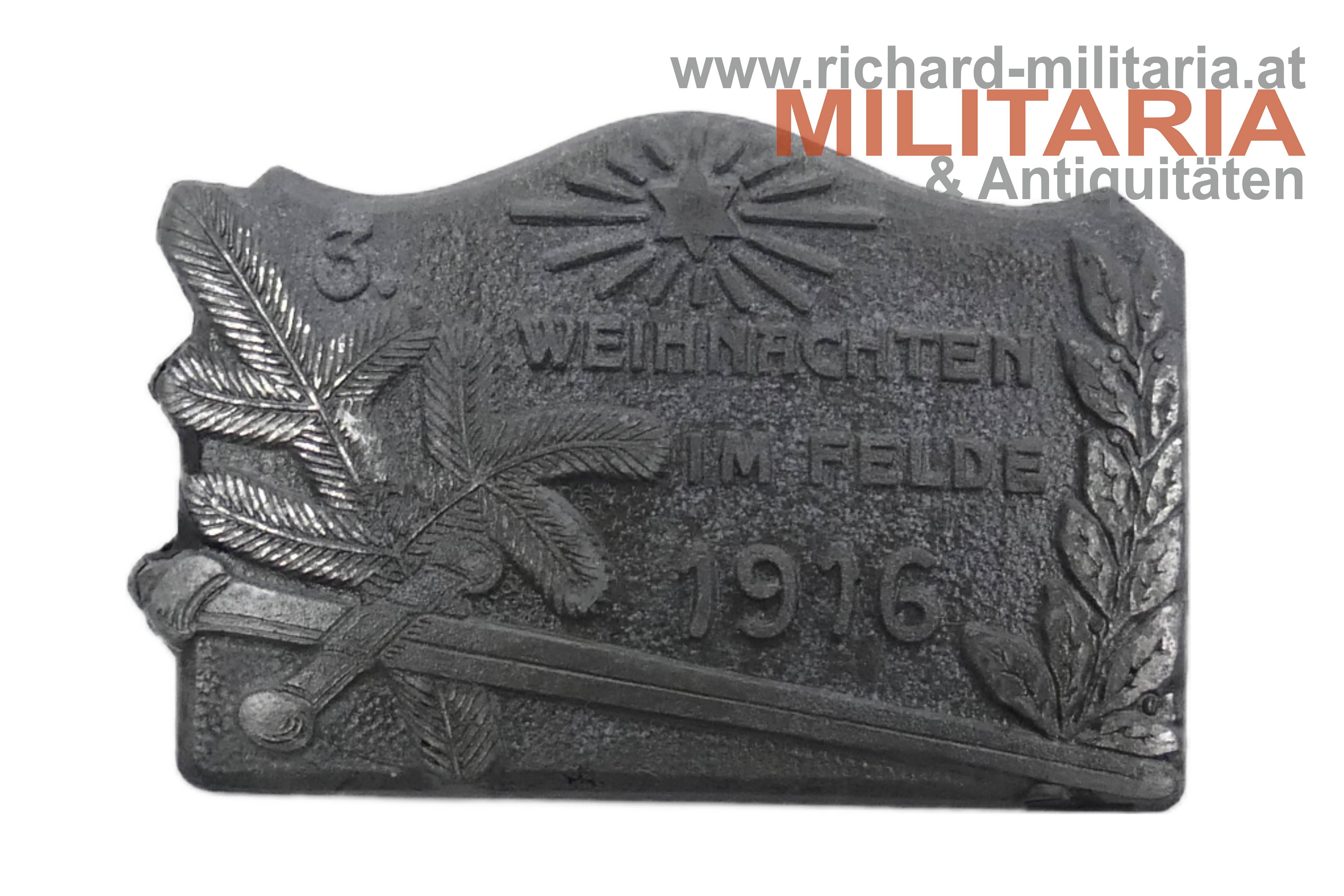 k.u.k. Kappenabzeichen - 3. Weihnachten im Felde