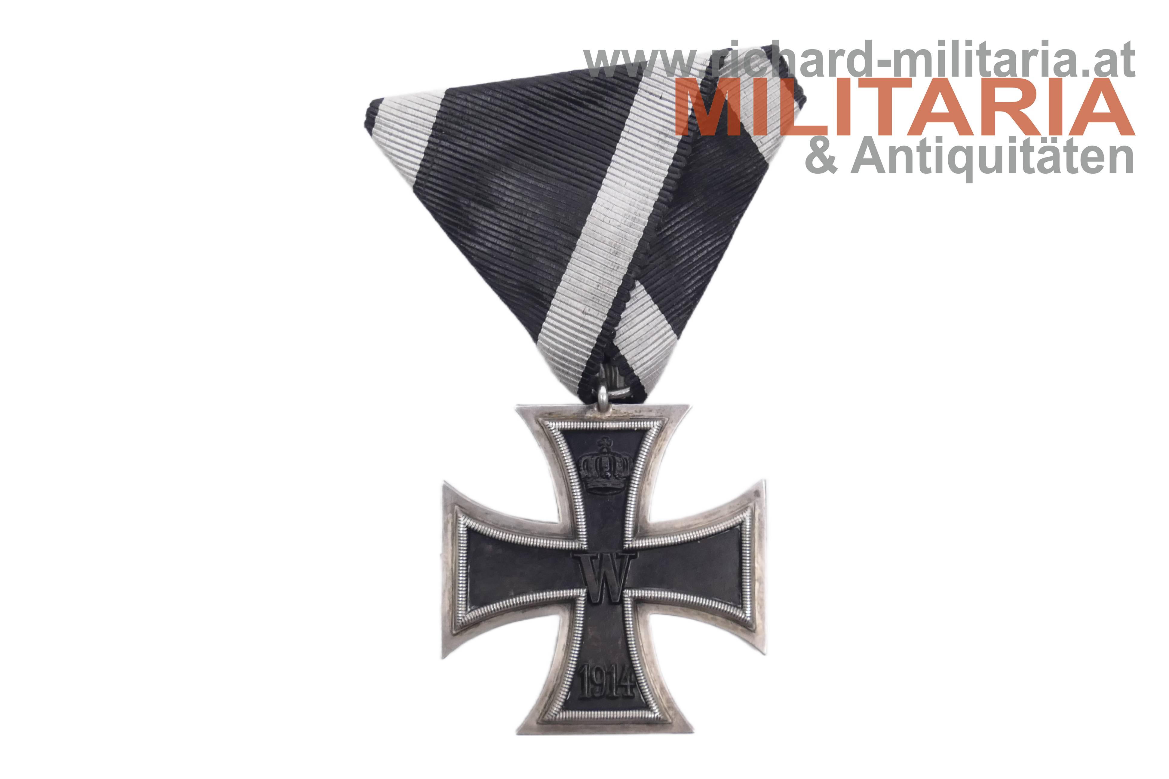 Eisernes Kreuz 2. Klasse  1914- österreichische Trageweise