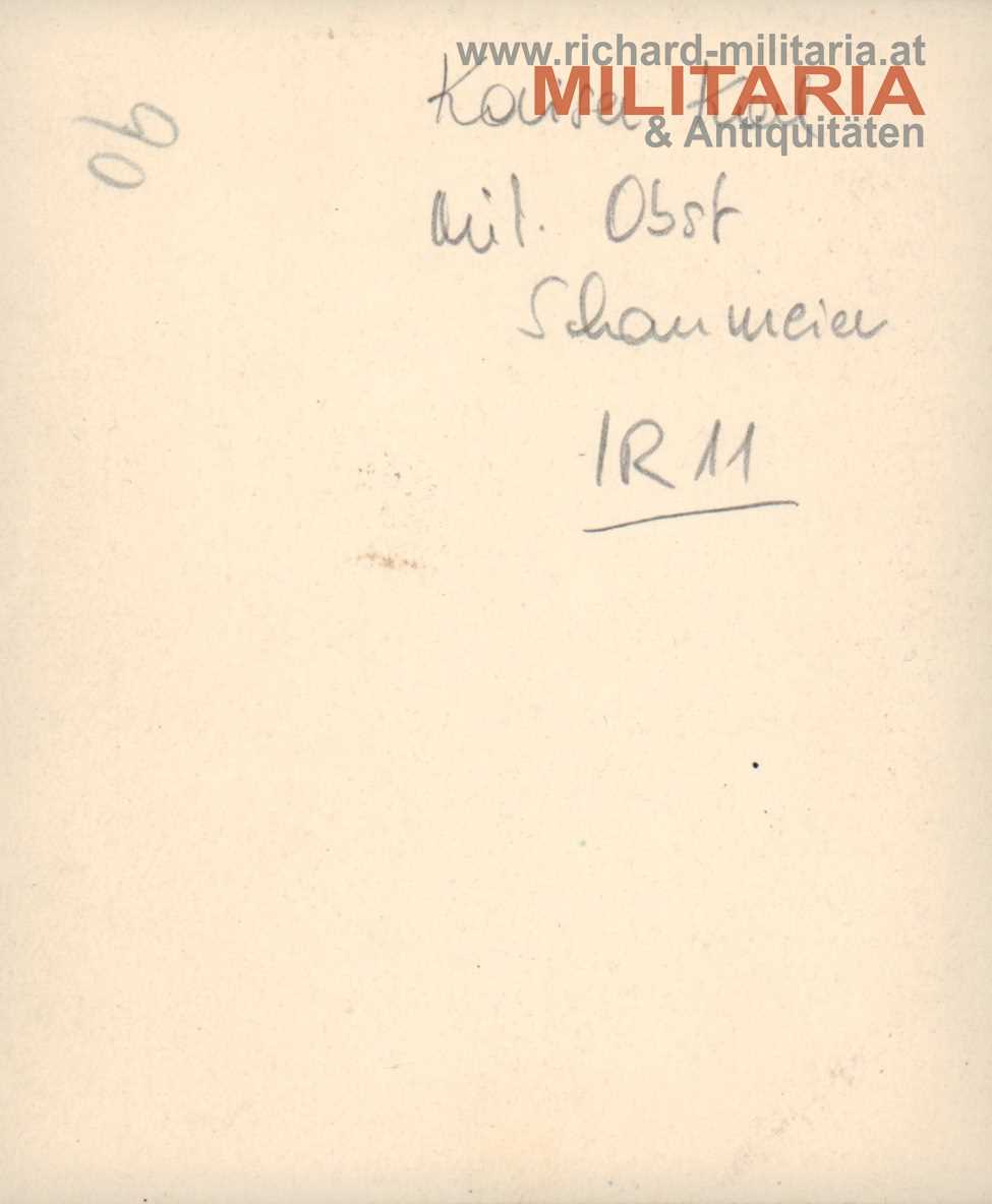 Foto - Kaiser Karl mit Obst Schaumeier beim IR11