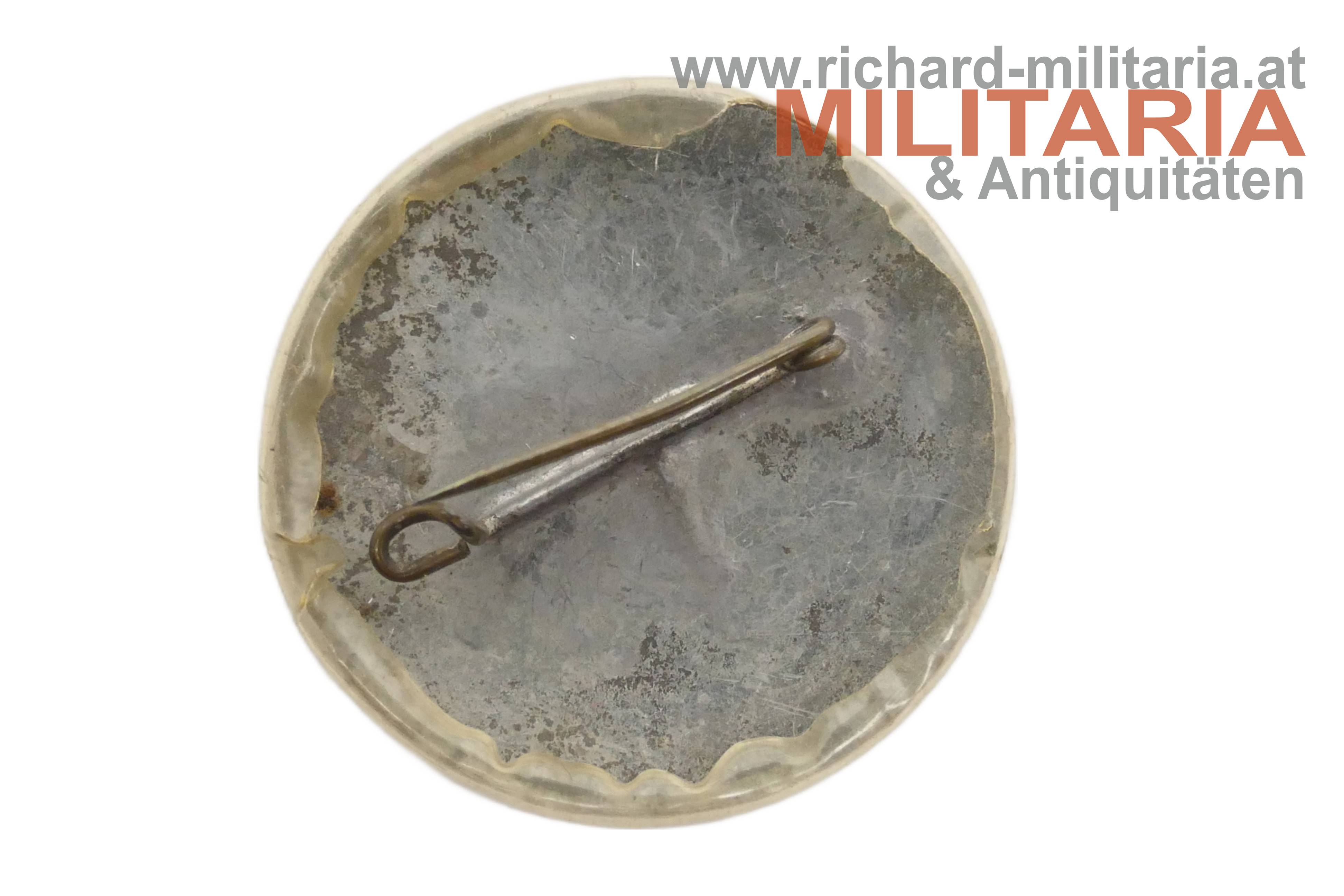 k.u.k. patriotisches Blechabzeichen - Kaiser Franz Joseph & Kaiser Wilhelm 1914