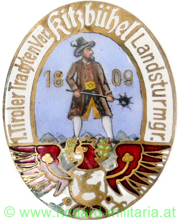 Abzeichen Tiroler Trachtenverein Landsturmgr. Kitzbühel 1809