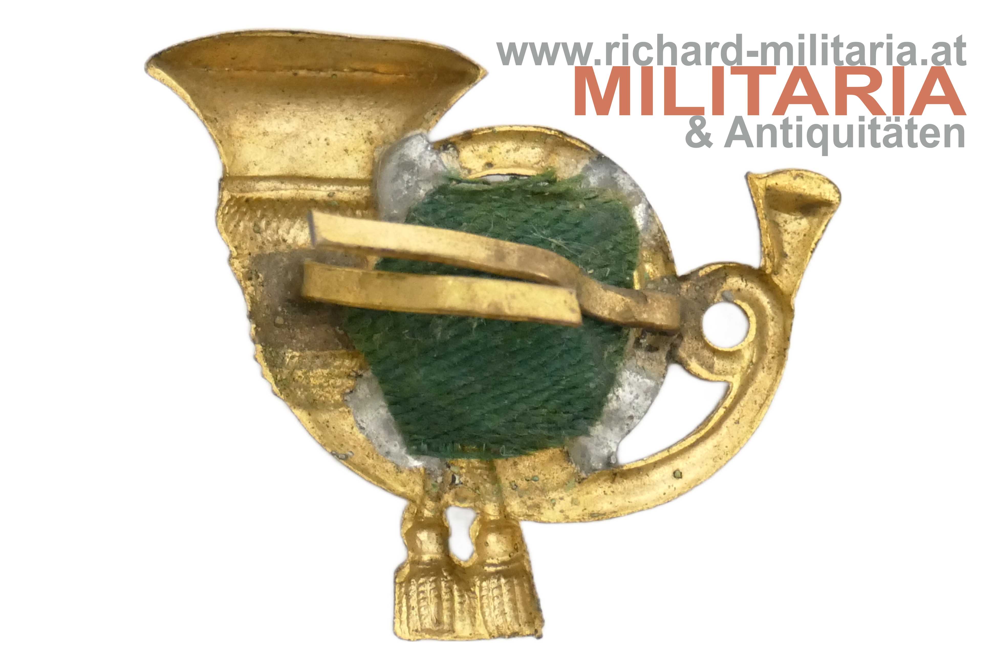 k.k. Jägerhorn für Kappe - 29er-Jäger