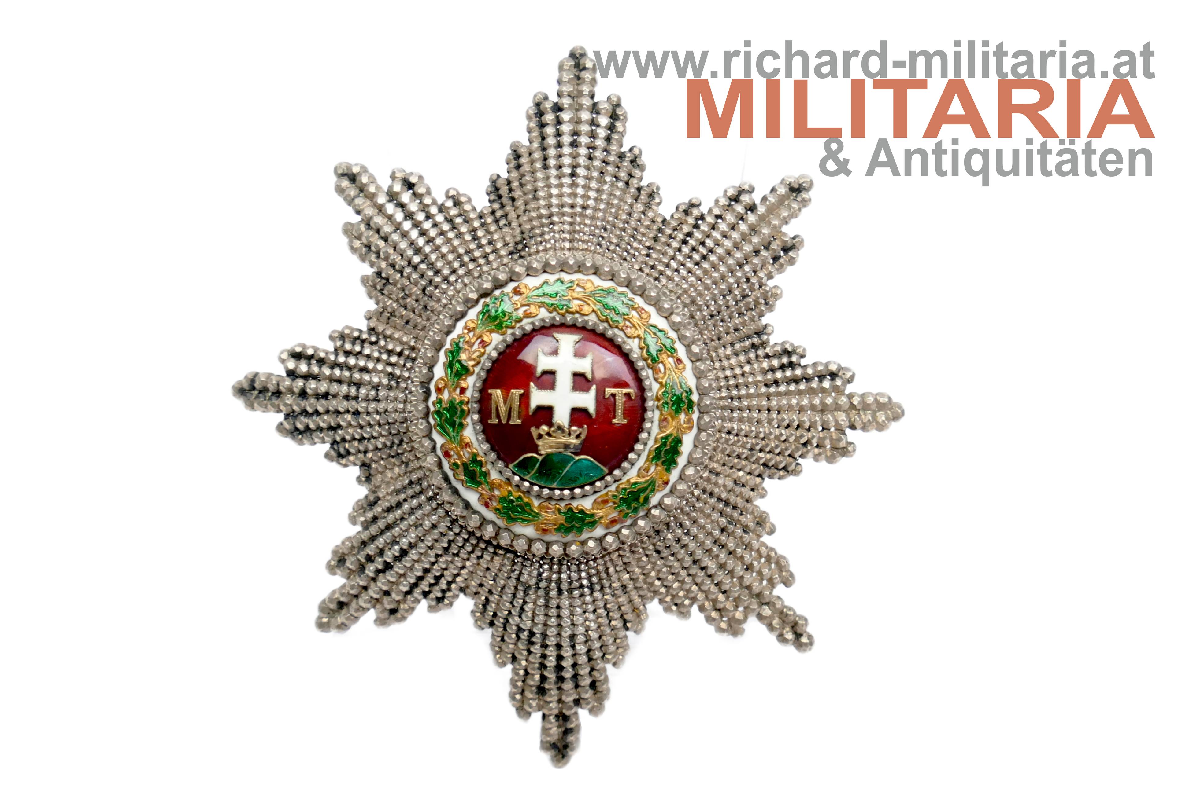königlich-ungarischer St. Stephan-Orden - Stern zum Großkreuz - um 1870