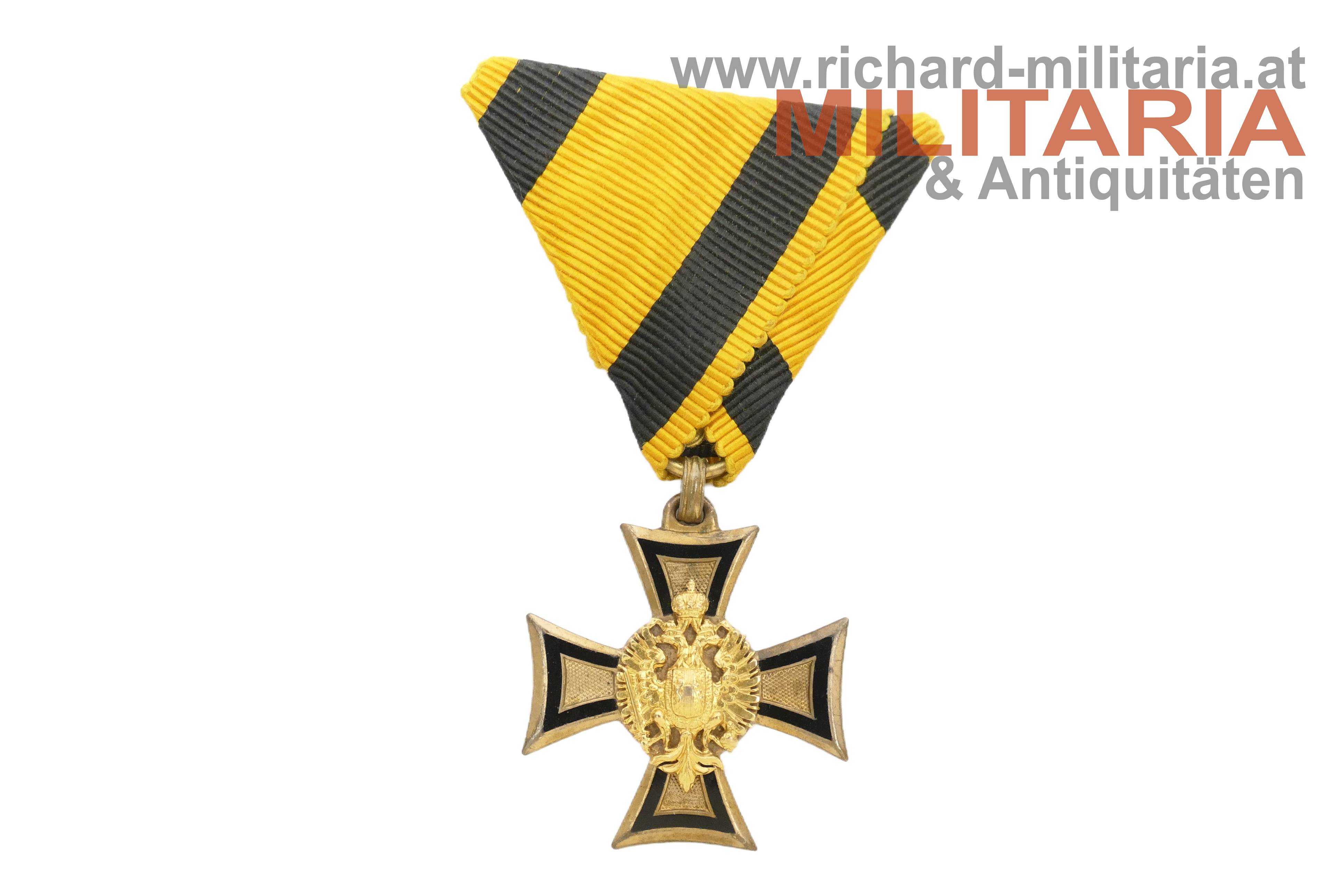 k.u.k. Militärdienstzeichen 2. Klasse - Offizier - 40 Jahre
