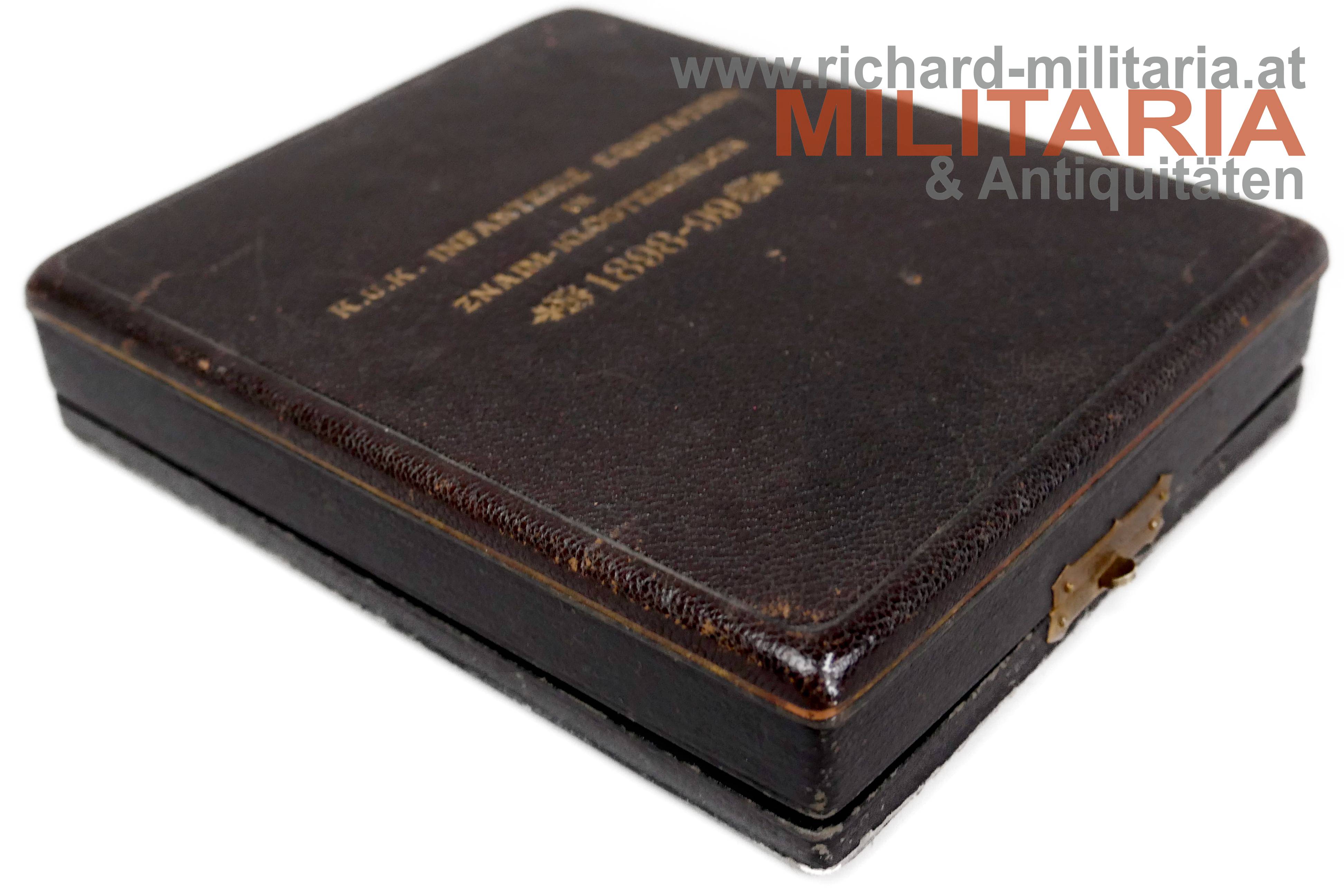 k.u.k. Infanterie Equitation in Znaim-Klosterbruck 1898-99 - Etui 