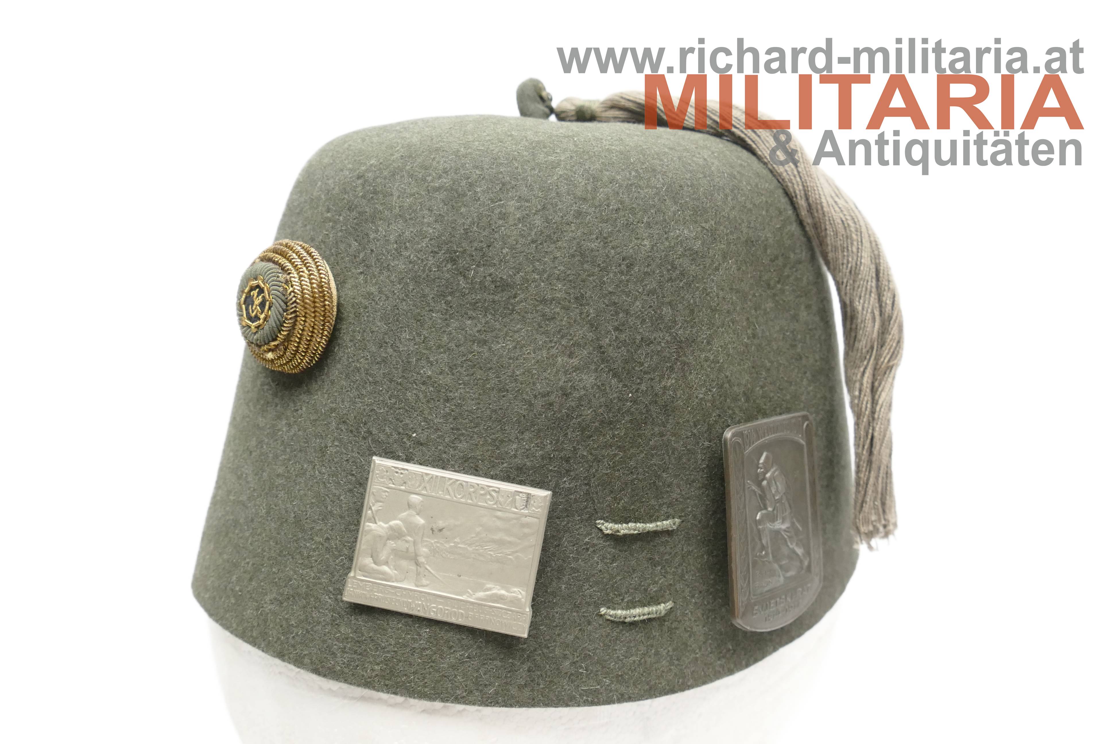 k.u.k. FEZ für Offiziere M1915  - feldgrau