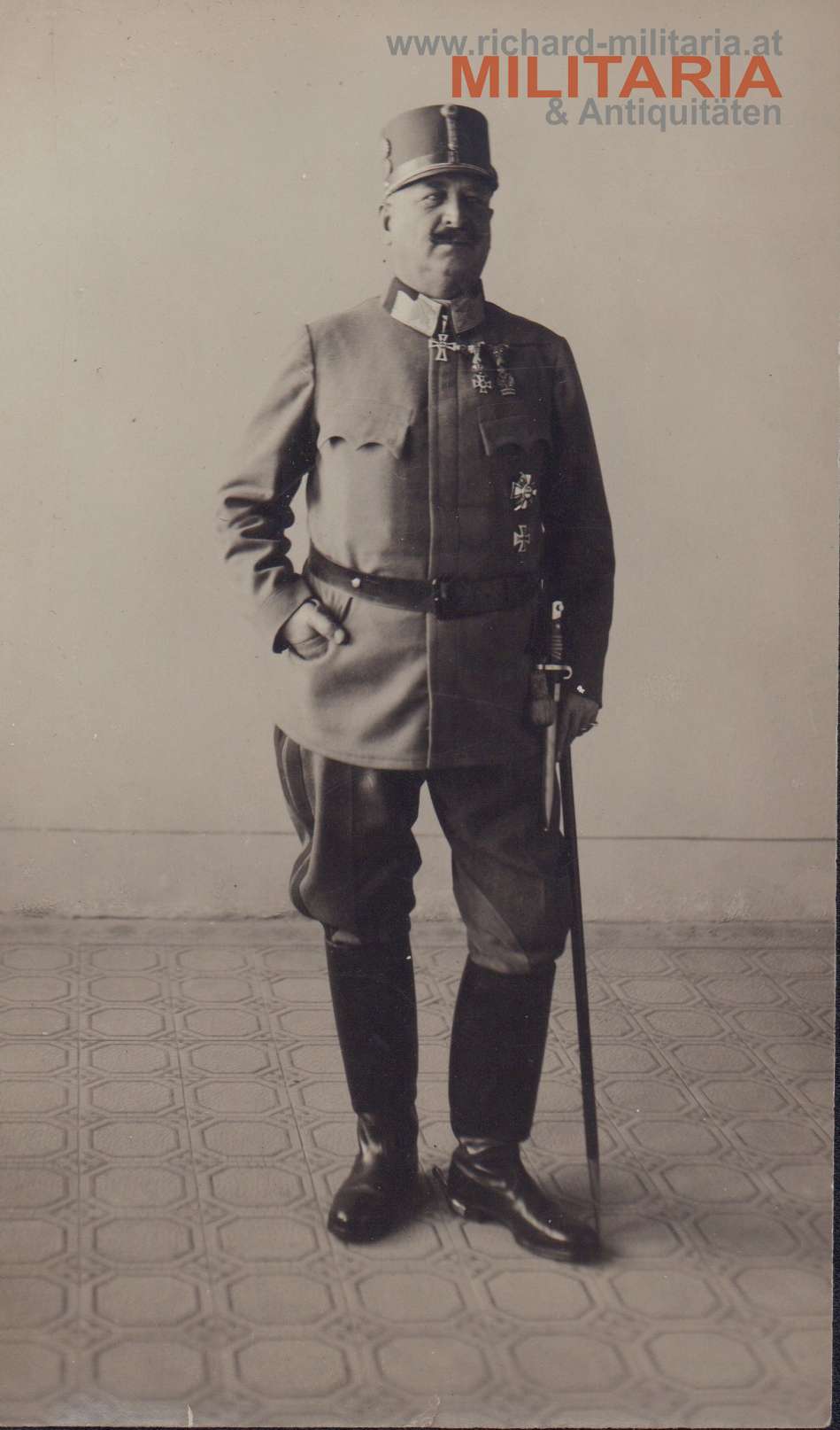 k.u.k. Foto - Feldmarschall Franz Rohr von Denta