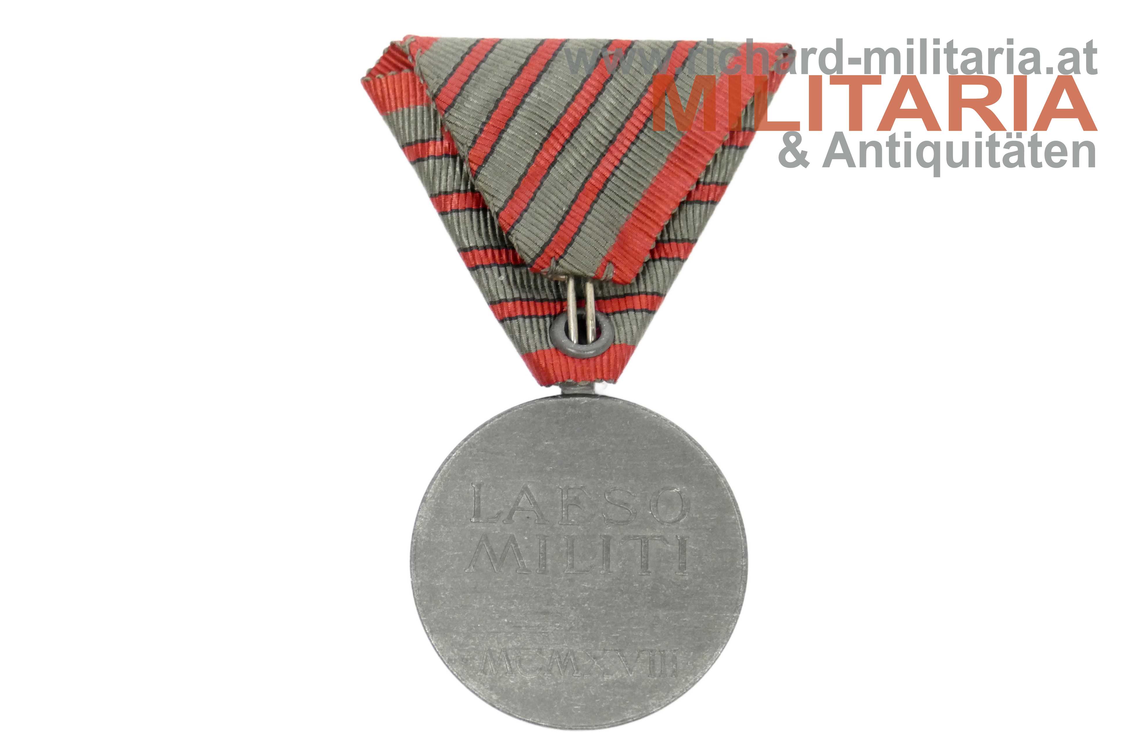 k.u.k. Verwundetenmedaille - 4-fache Verwundung - "WuA" "1918"