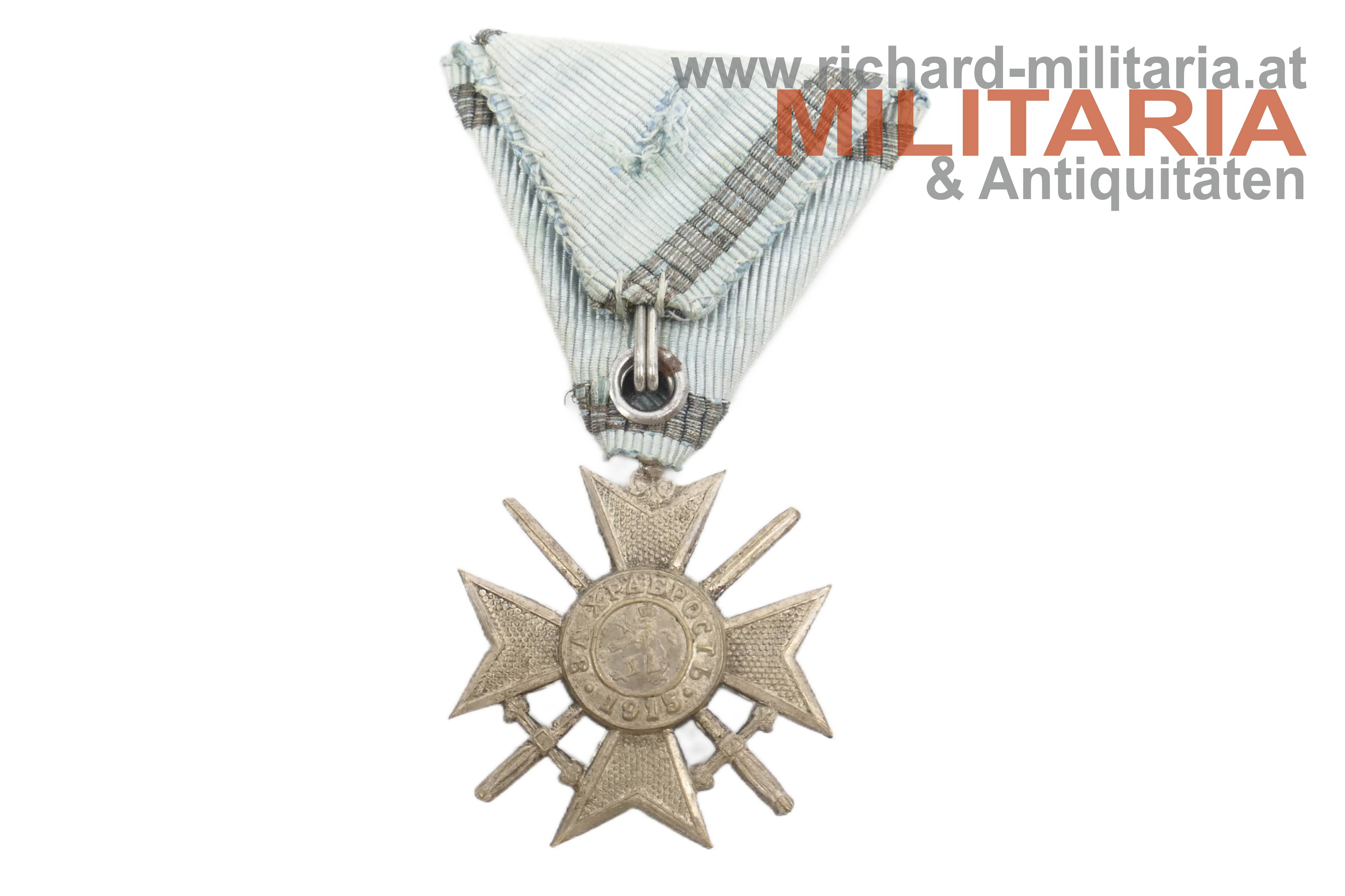 Bulgarien - Soldatenkreuz für Tapferkeit 2. Klasse - 1915