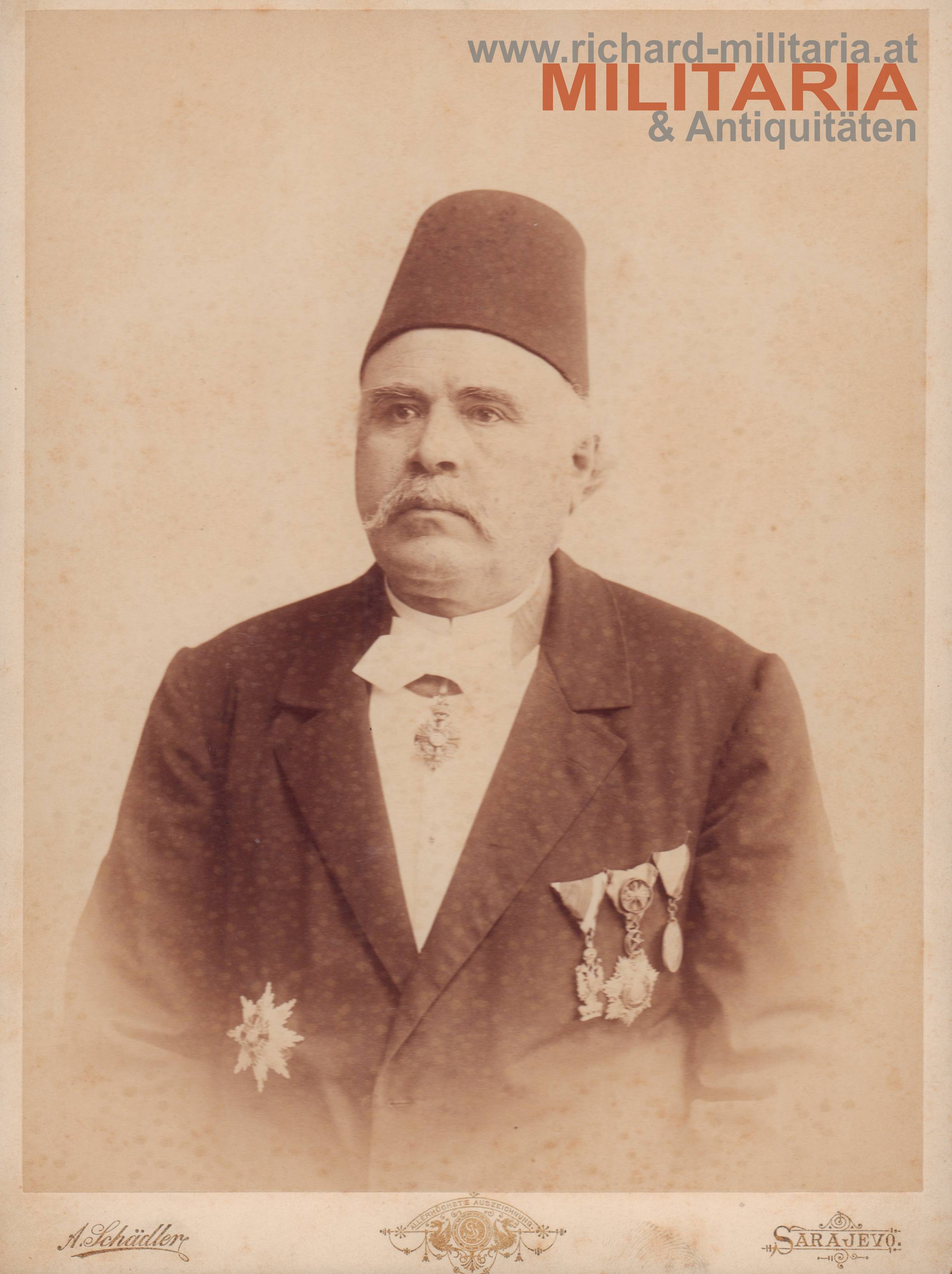 Foto - Mehmed-beg Kapetanović Ljubušak (Bürgermeister von Sarajevo - um 1897)
