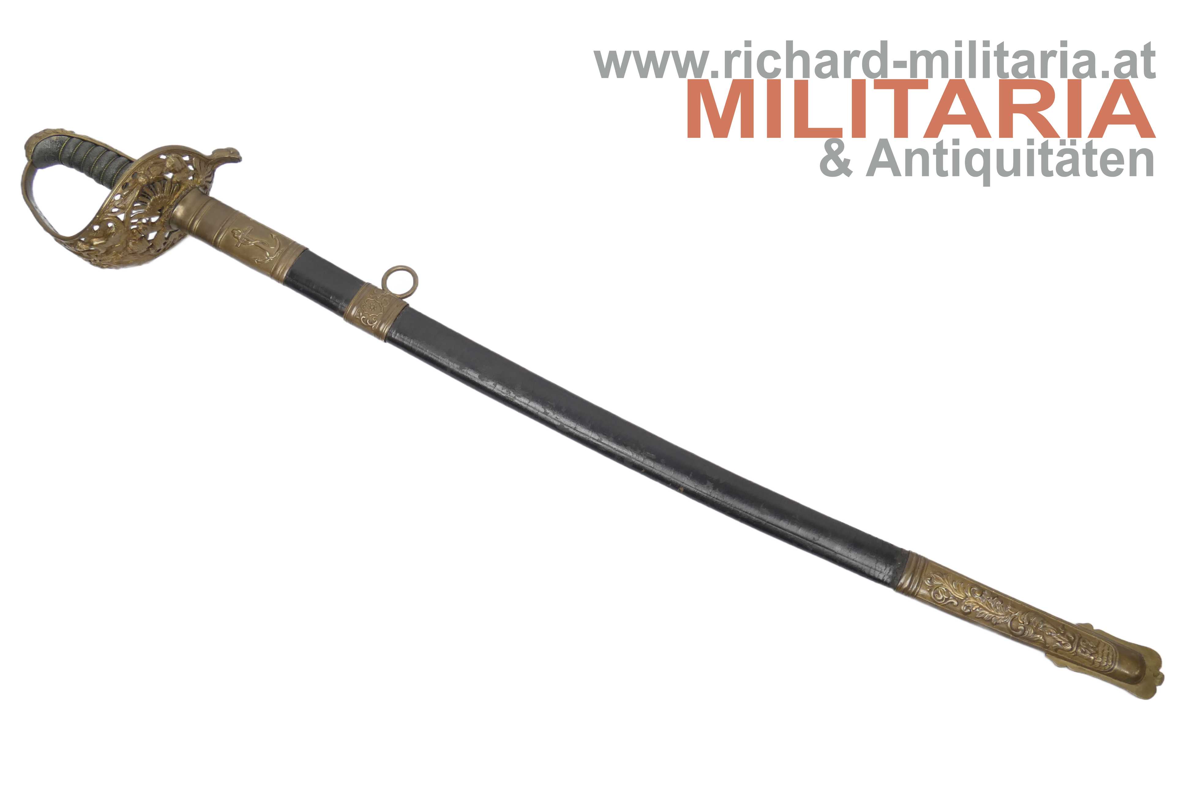 k.u.k. Kriegsmarine -Offizierssäbel M1850/71 - Klingenätzung