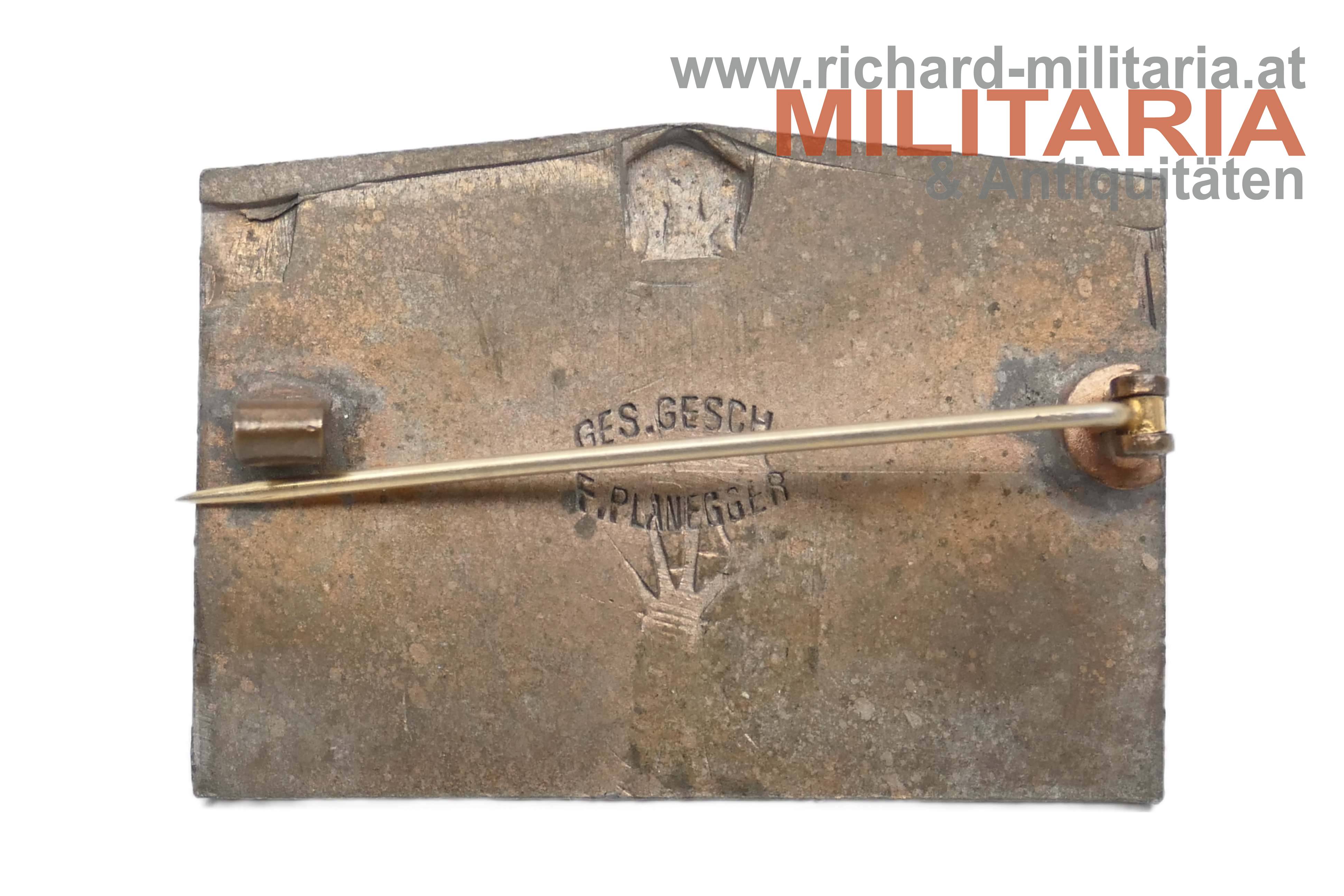 k.u.k. Kappenabzeichen - 10.4 cm Feldhaubitz M1914