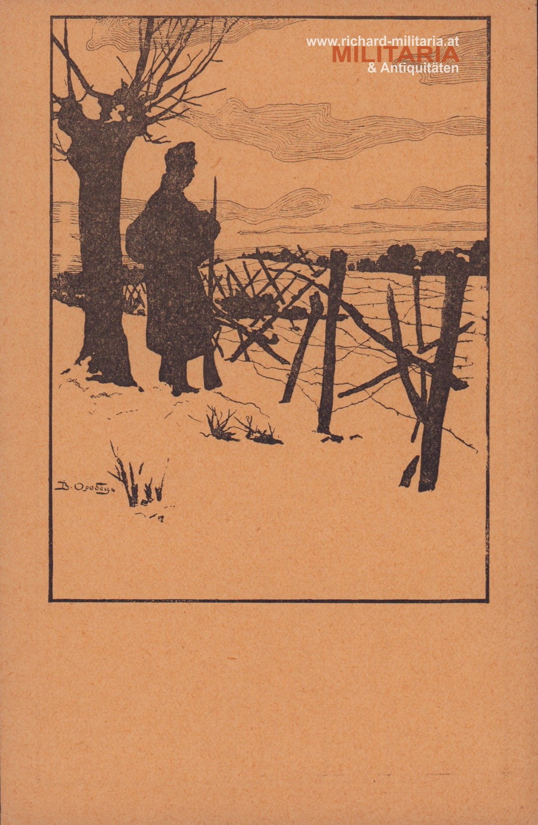 k.u.k. PK "An der Strypa - Zeichnung" UKRAINISCHE LEGION