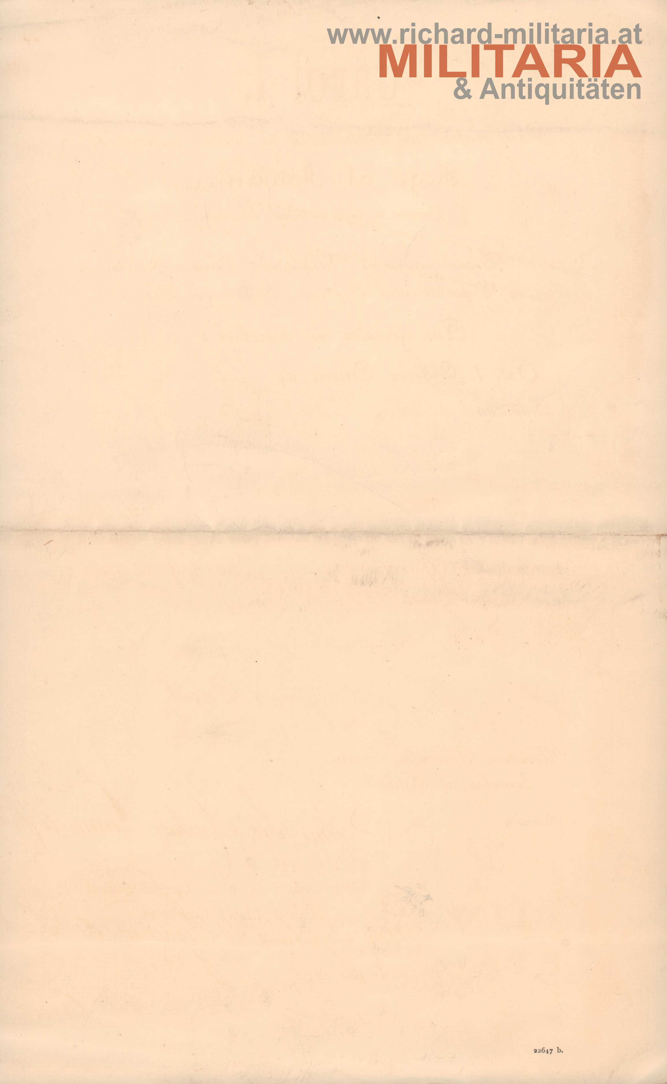 Rumänien - Verleihungsurkunde Kommandeurkreuz des Orden der Krone von Rumänien 