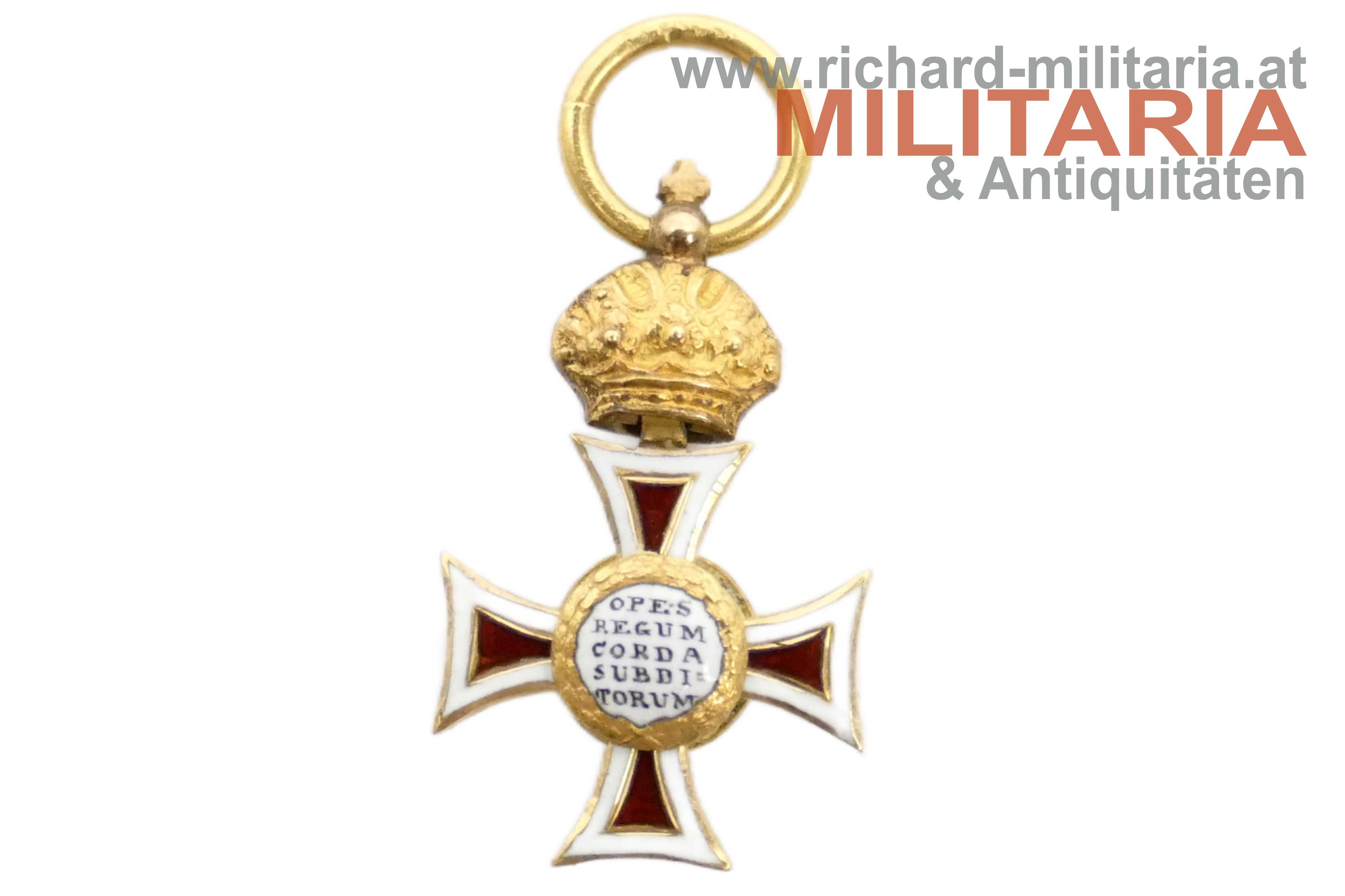 österr. kaiserl. Leopold-Orden - MINIATUR - GOLD - um 1840