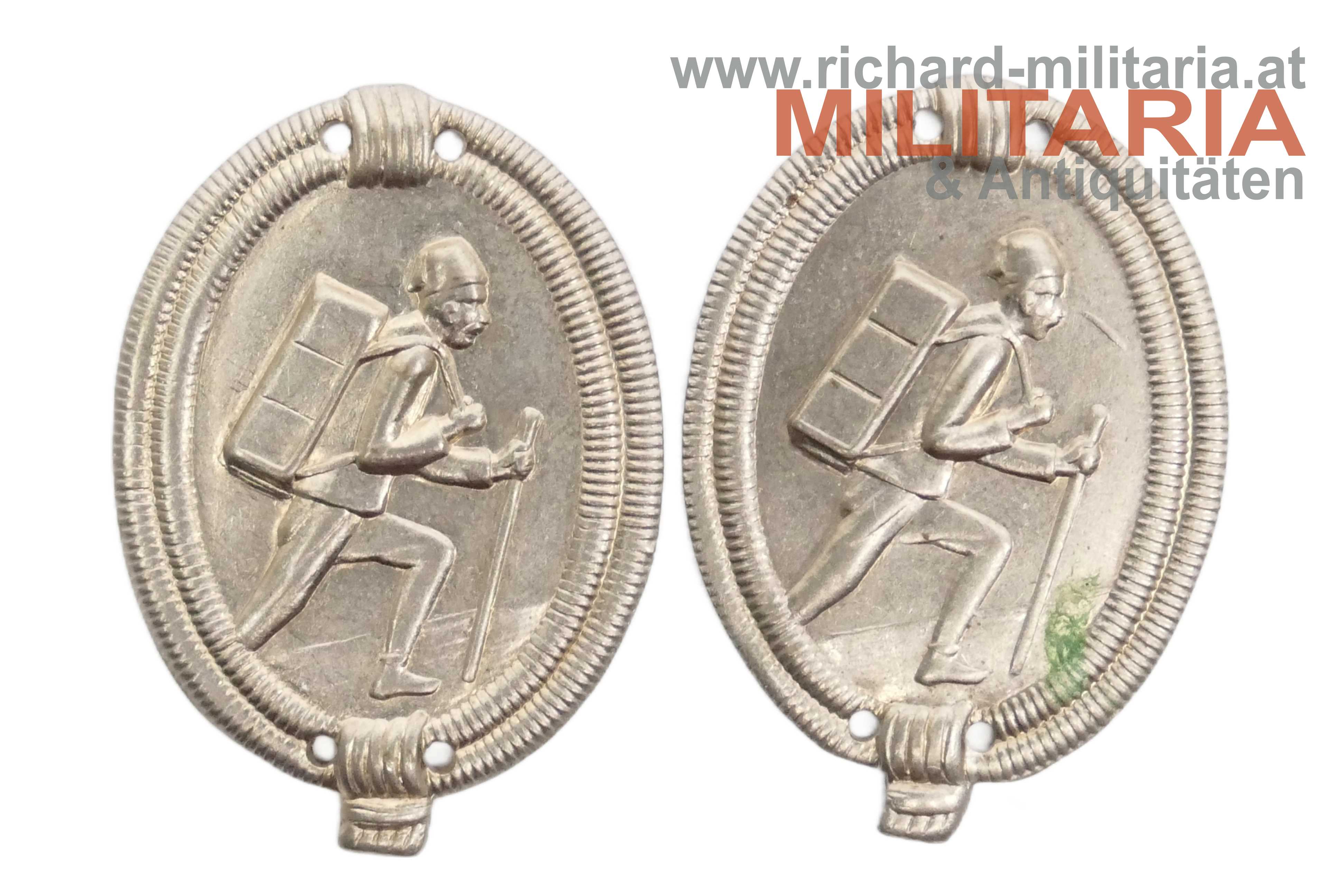 k.u.k. bosn. Träger-Kompanie - Paar Kragenspiegelauflagen 