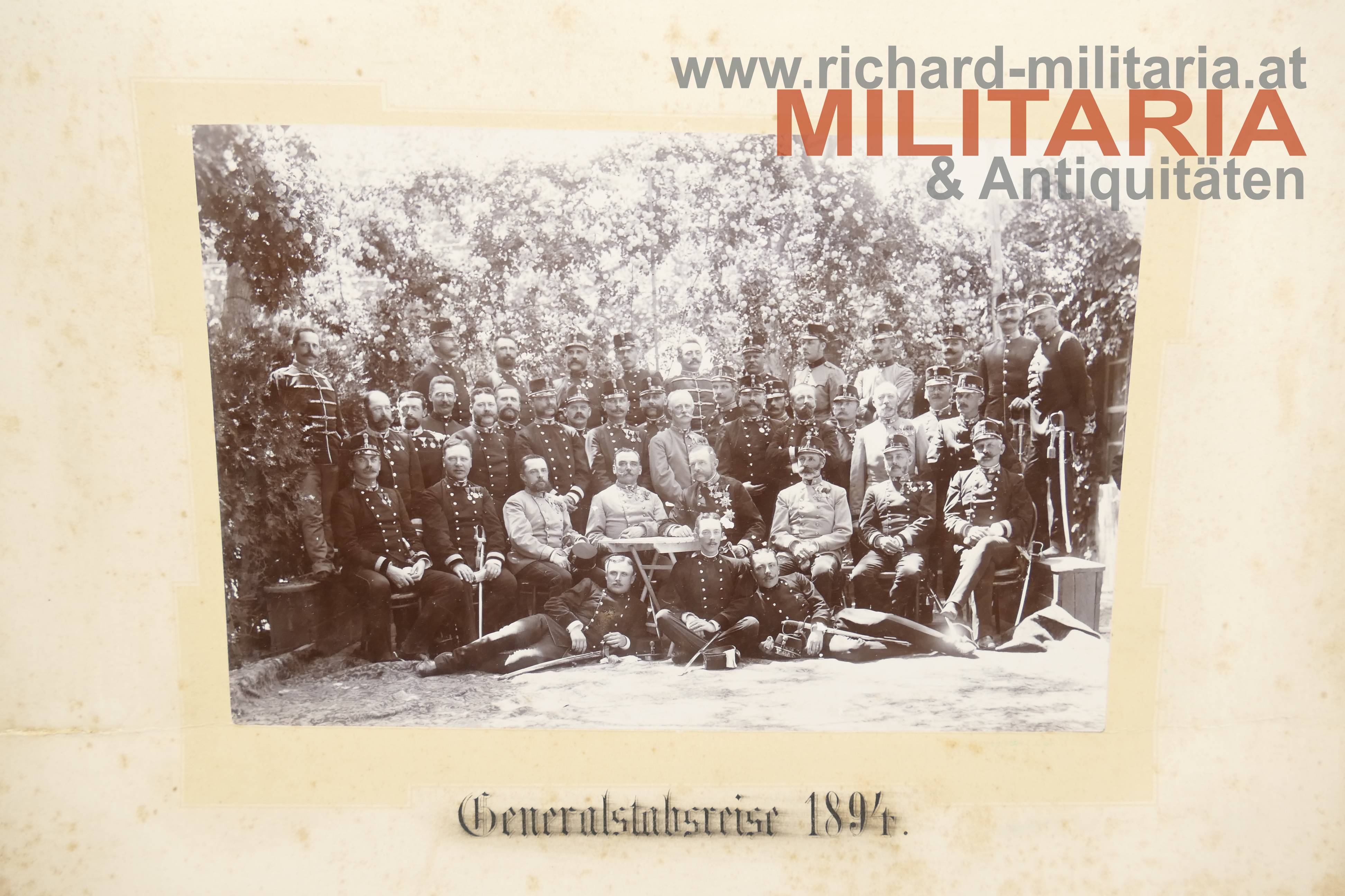 k.u.k. Foto - Generalstabsreise 1894 