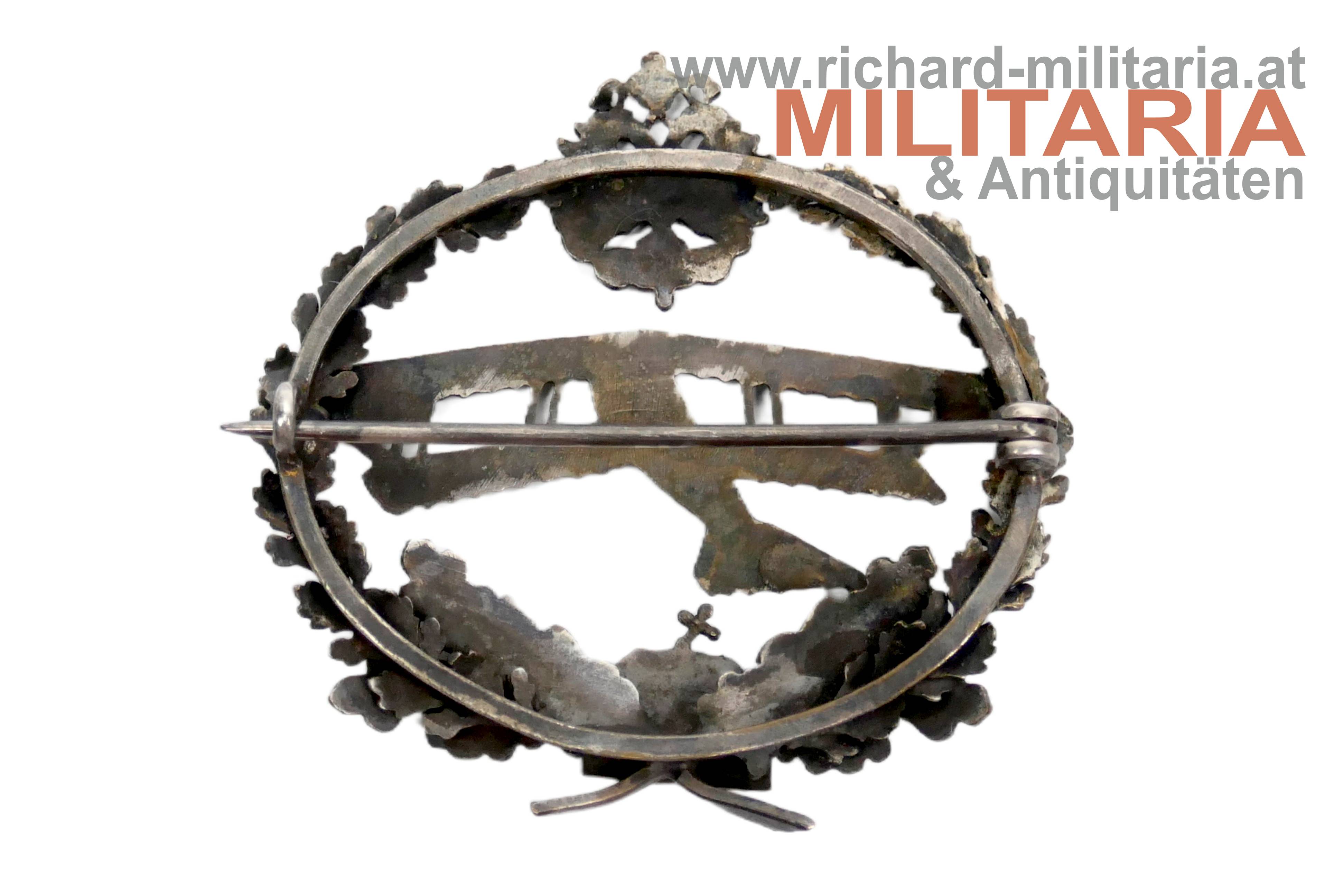 k.u.k. Kappenabzeichen - Flieger - durchbrochene Ausführung