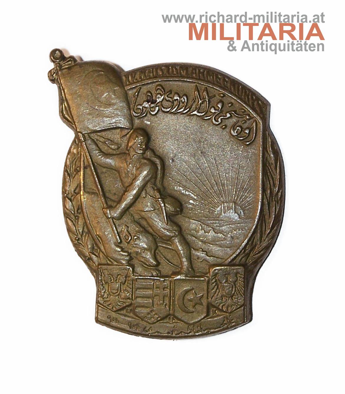 k.u.k Kappenabzeichen - XV. kaiserl. osmanisches Armeekorps