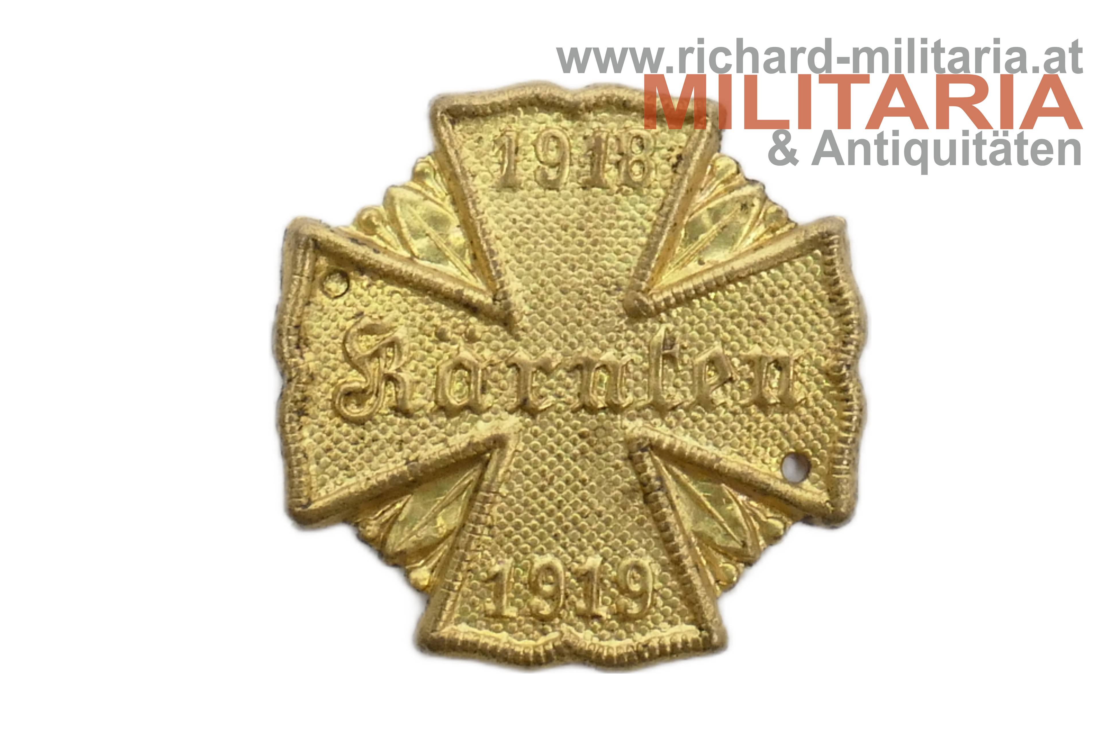 Kärnten - Landeswappen - Mützenabzeichen 1. Bundesheer (bis 1934)