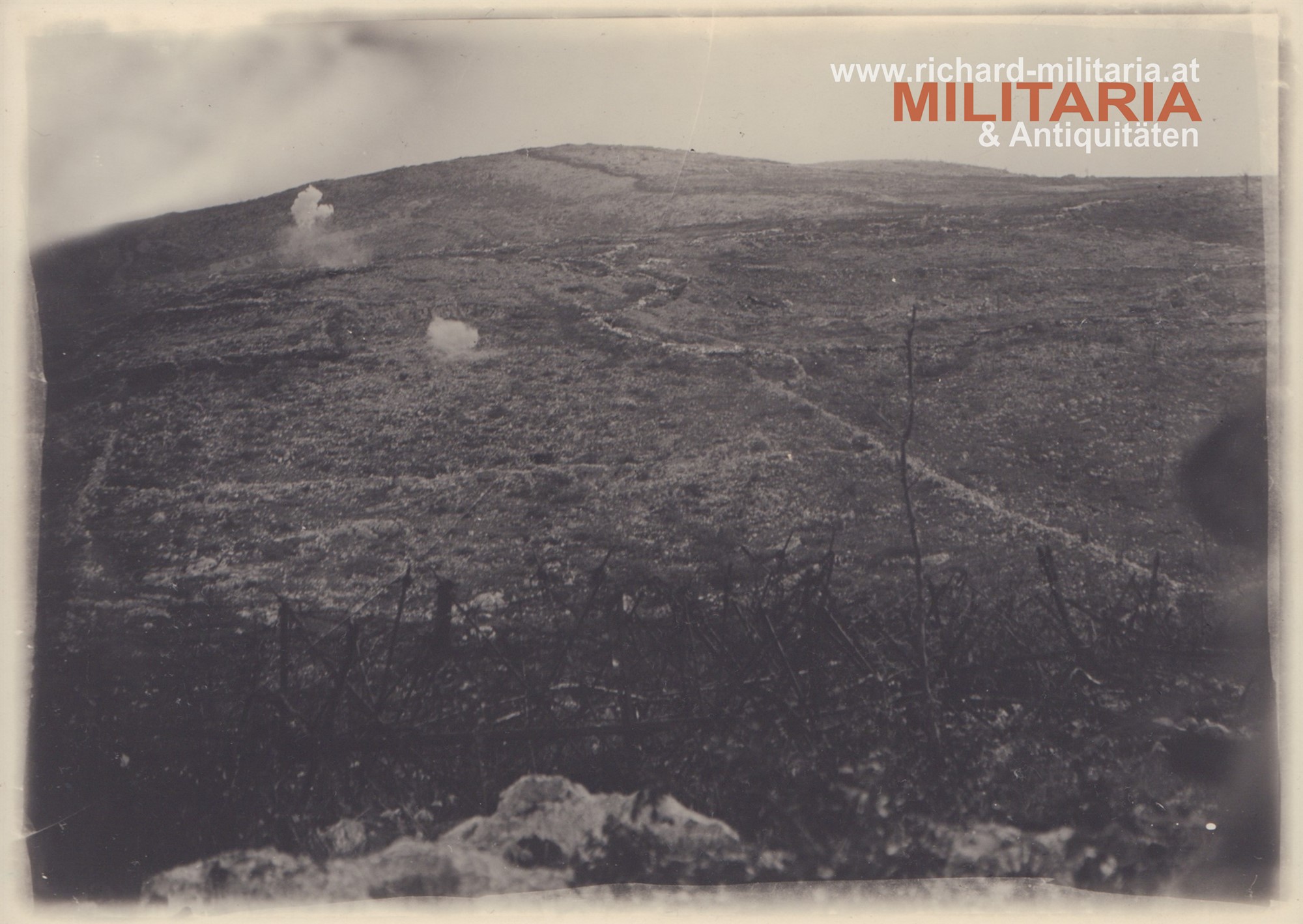k.u.k. Foto "Stellungen auf S. Michele" - Gefechtsfoto
